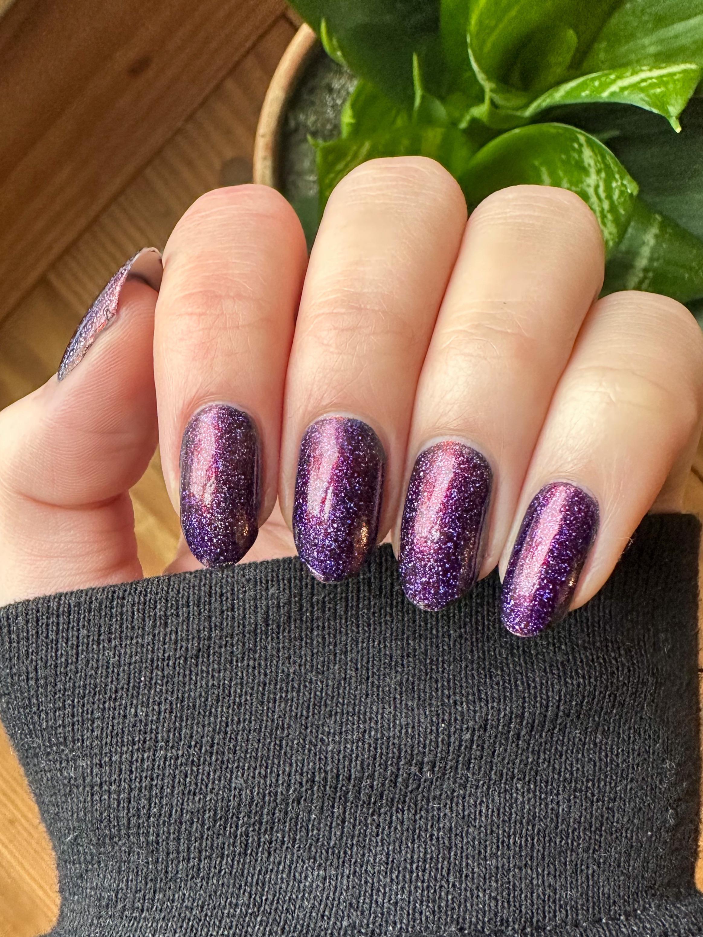 My purple nail polish collection is getting out of control r