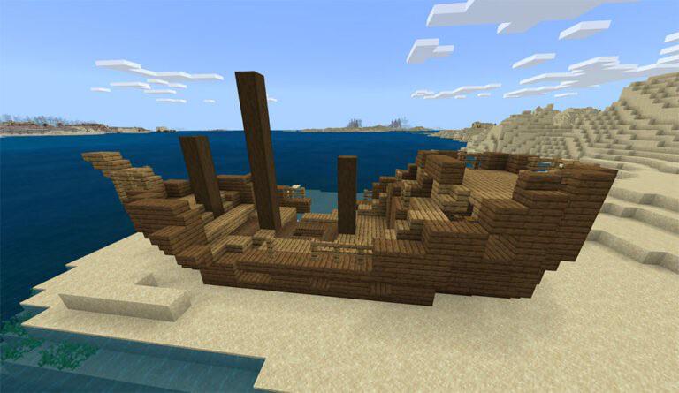 Surface Shipwreck 343145341 MinecraftBedrockSeeds