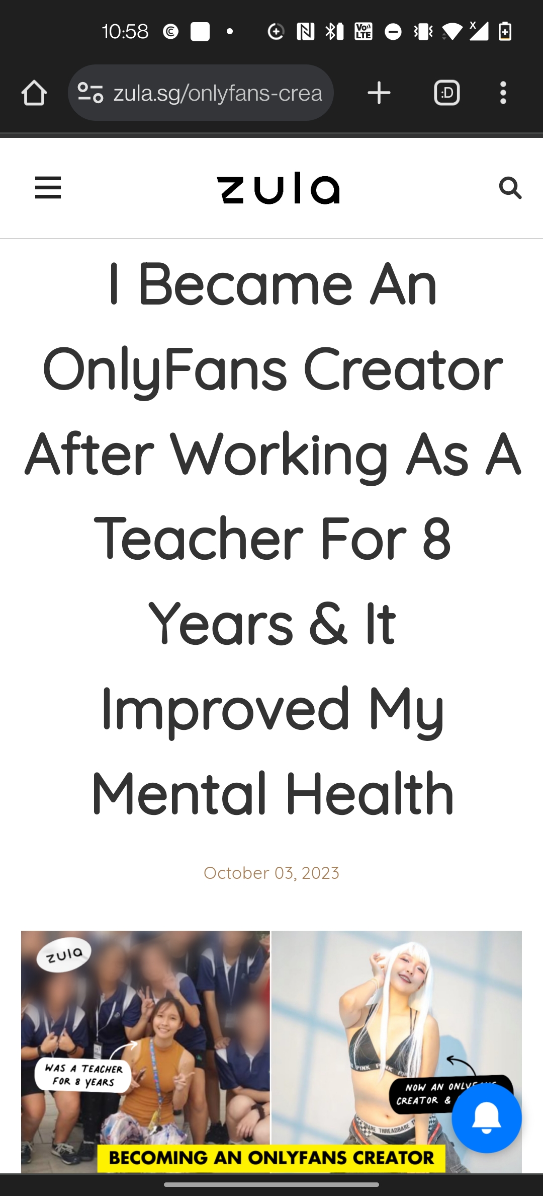 Former Teacher became OnlyFans Creator after 8 years of career for