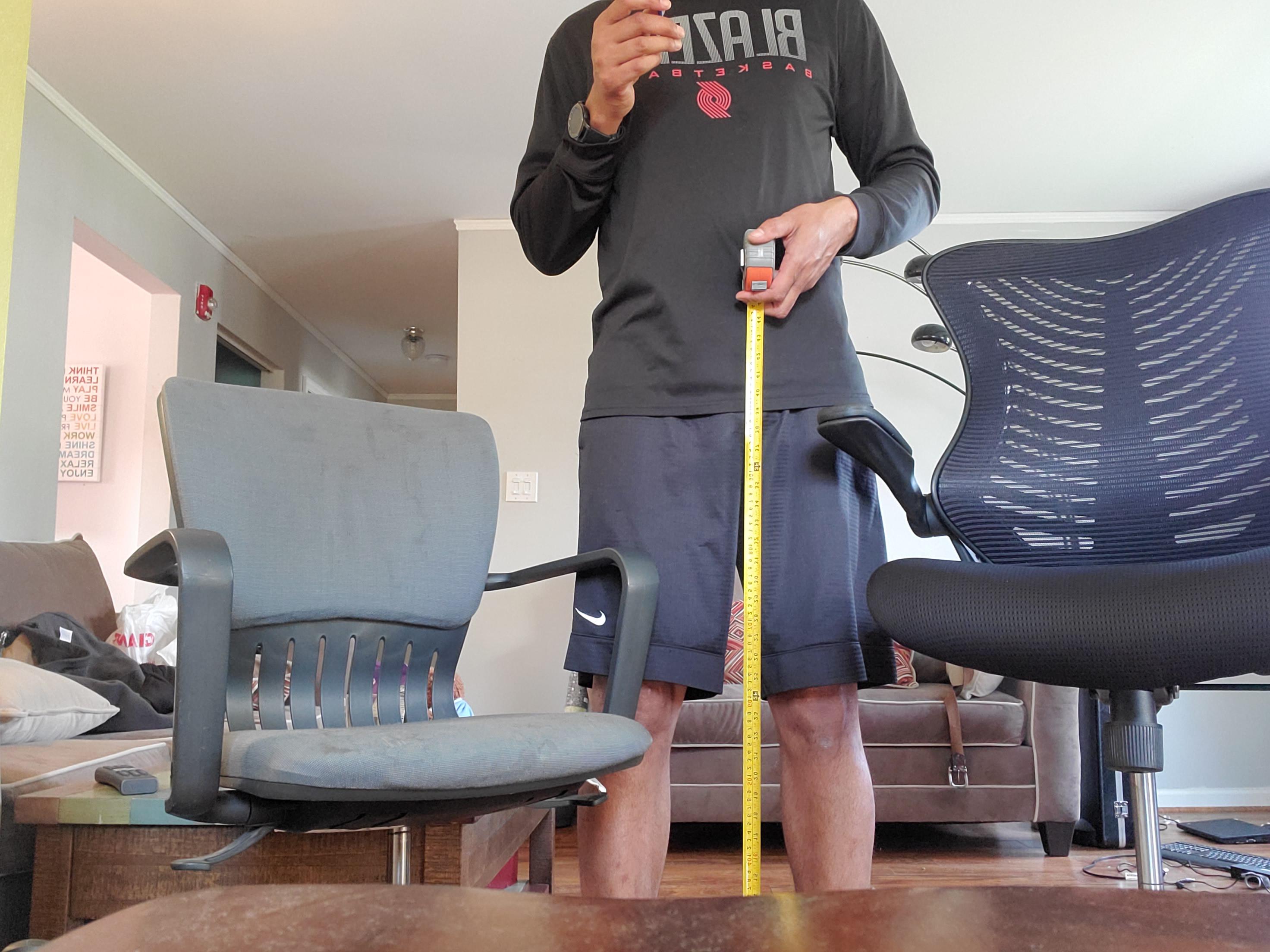 we should have an r/tallfurniture. this is a drafting chair i got from