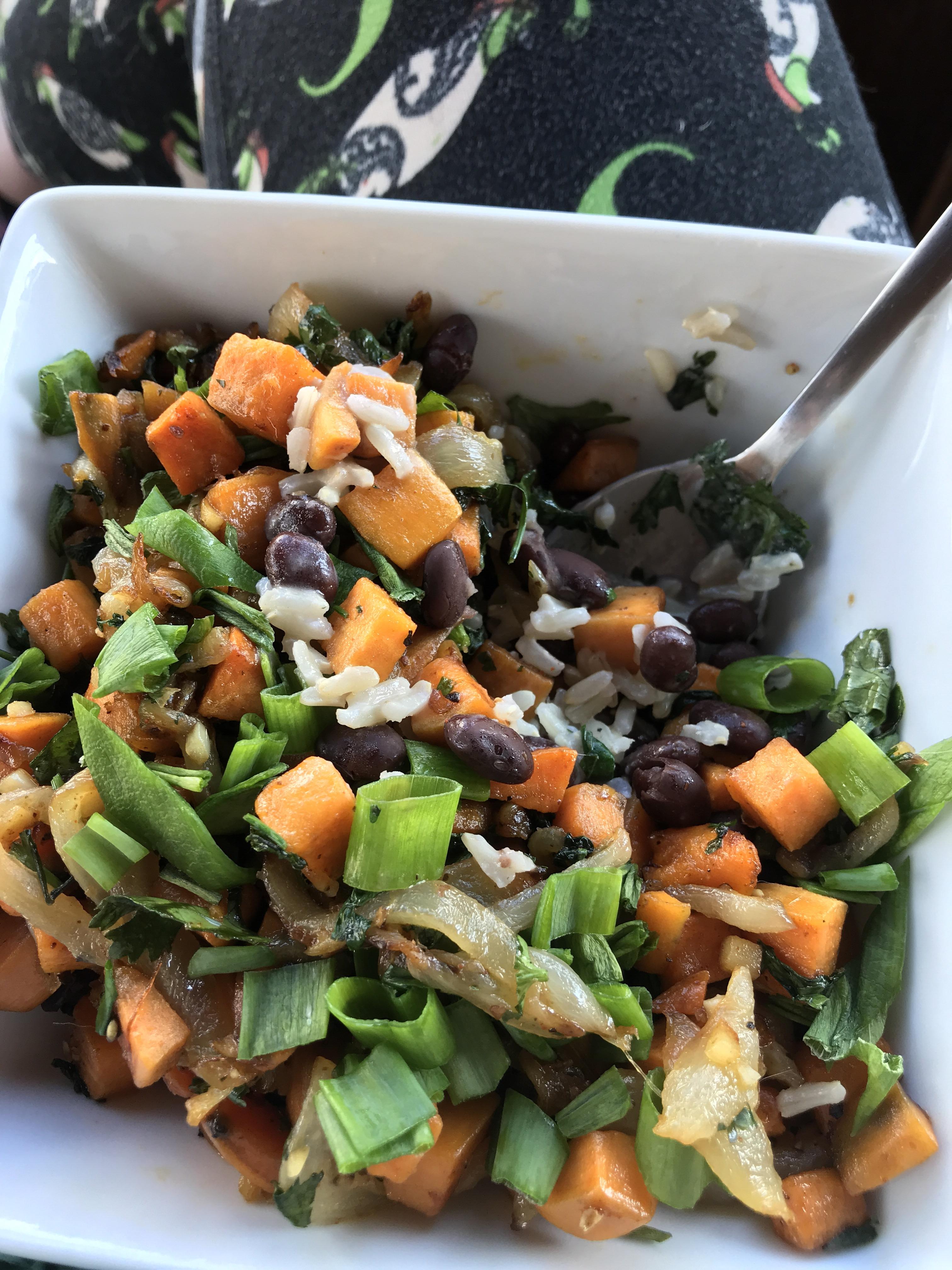 Rice and Beans, feat Sweet Potato r/vegetarian