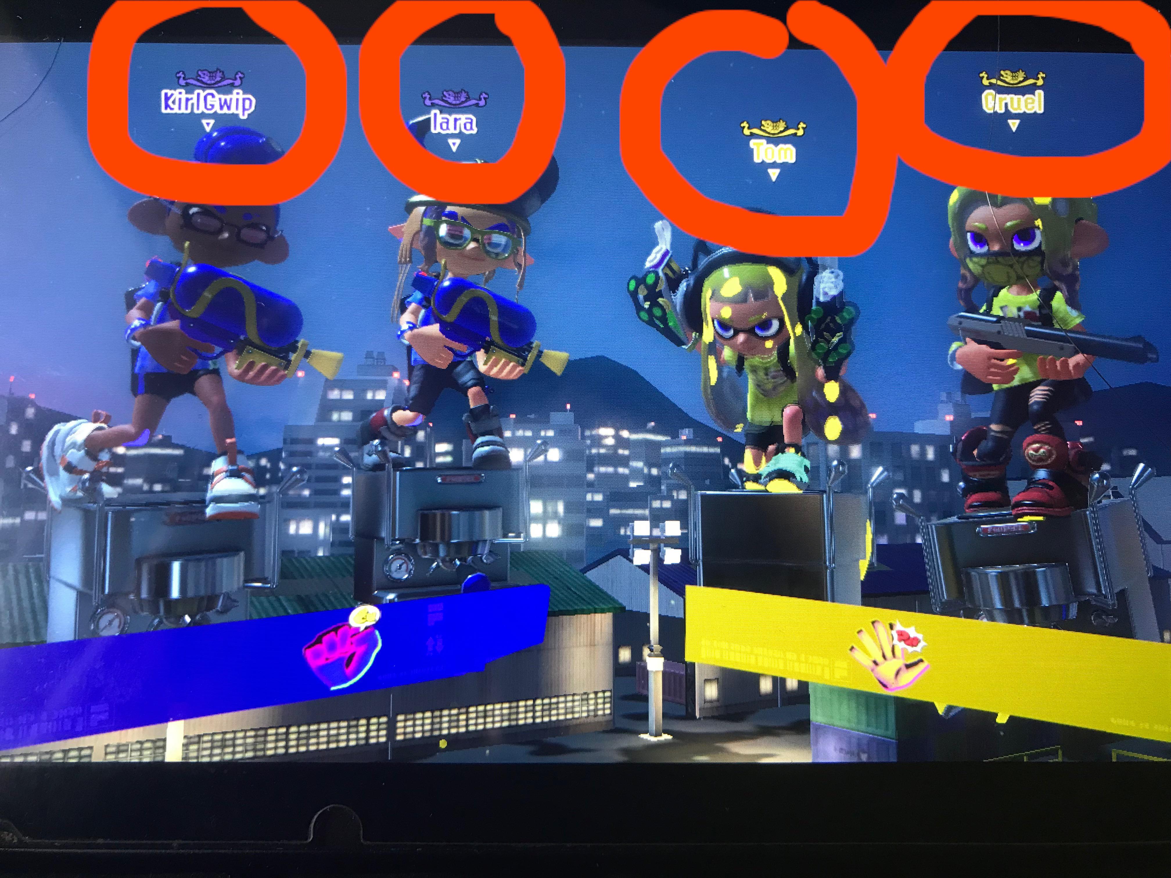 What do these fish icons mean above my these names? r/splatoon