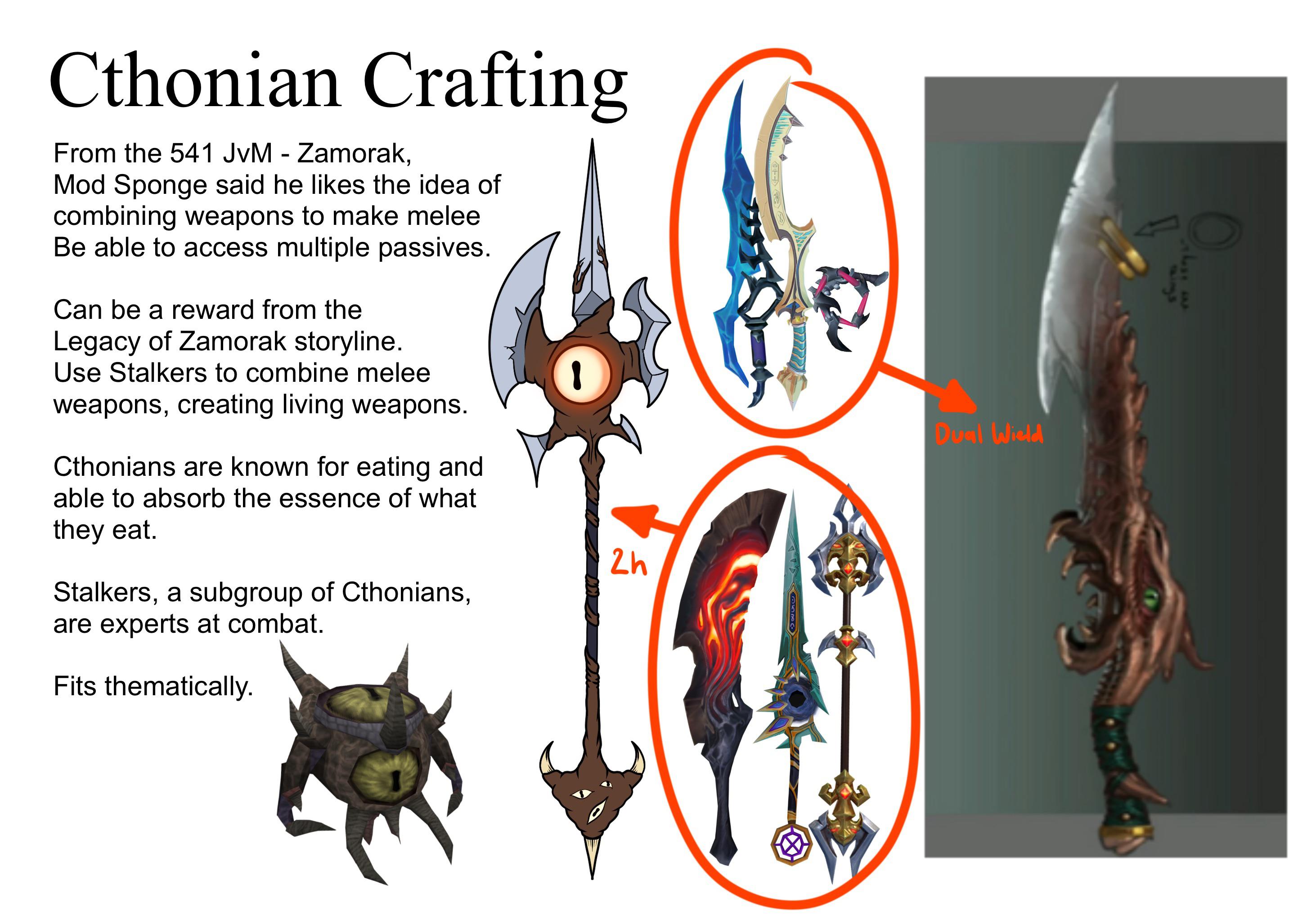 Cthonian Crafting Combining melee weapons runescape