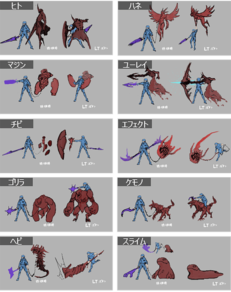 Early stage concept art for the 5 legion and some scrapped designs r