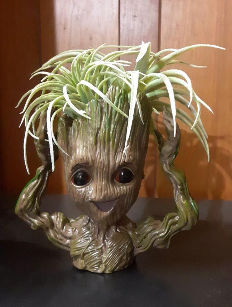 My happy Groot flower pot r/Groot