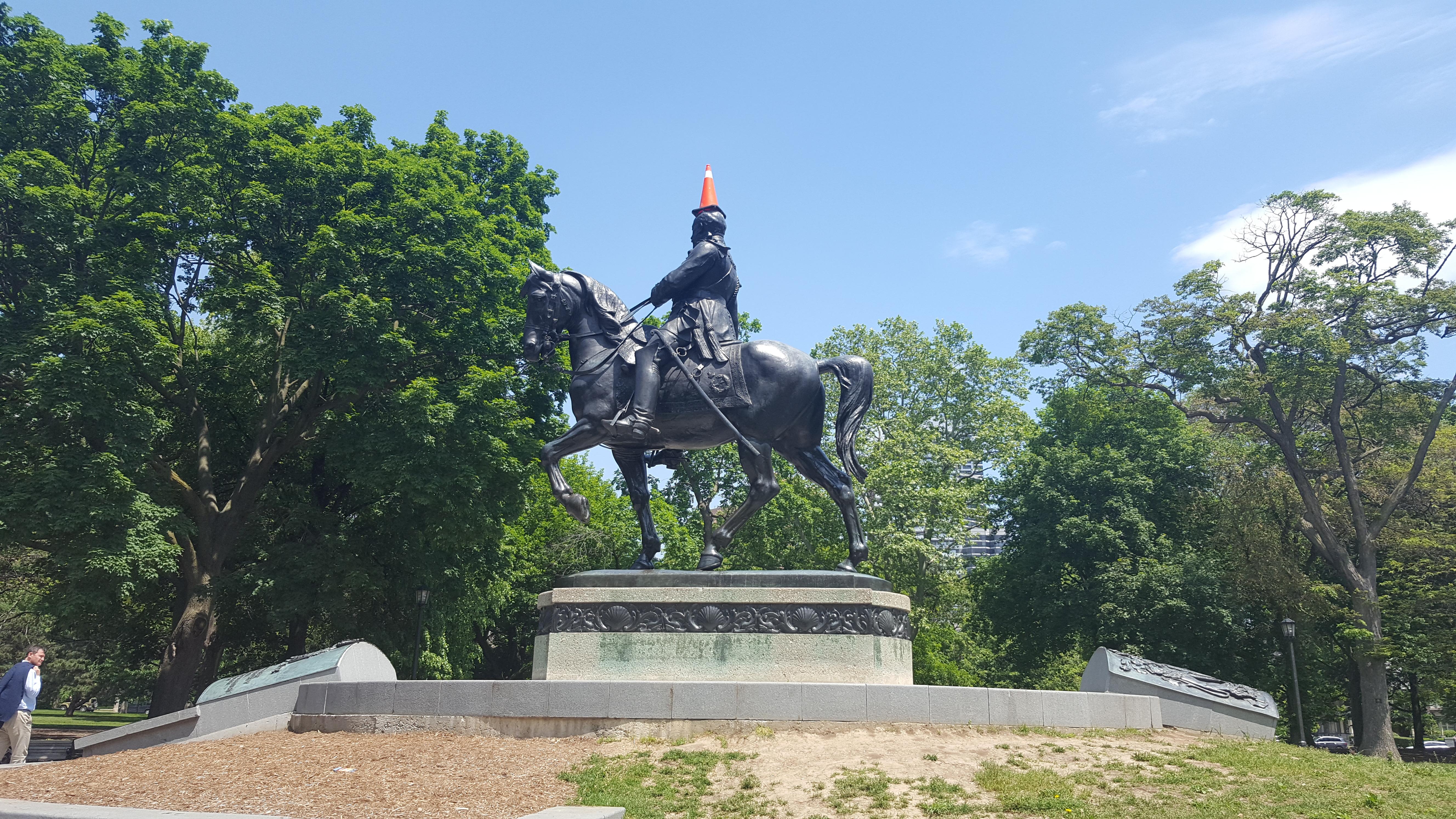 Vandalism at Queen's Park today r/toronto
