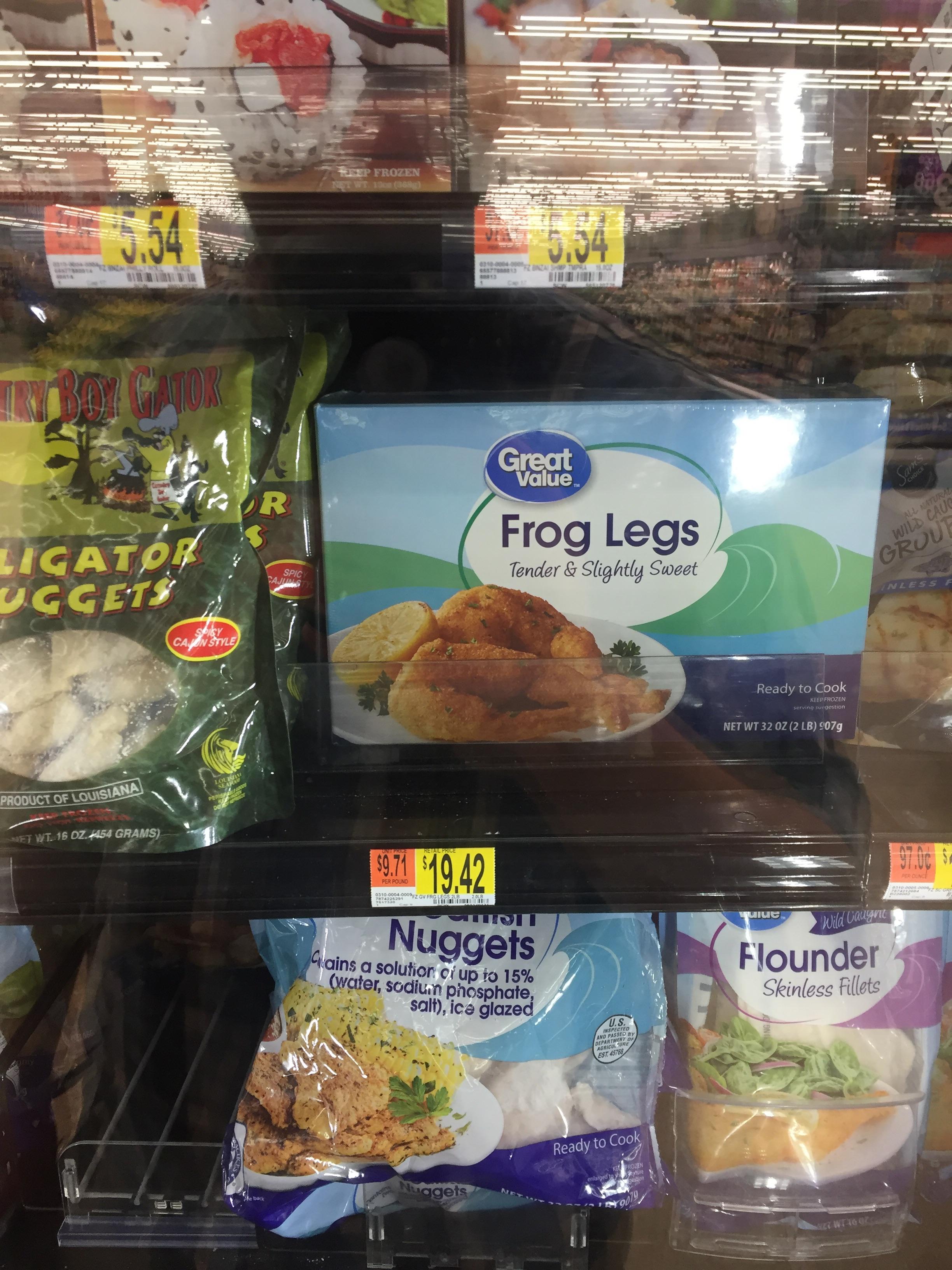 Walmart is now selling frog legs r/shittyfoodporn