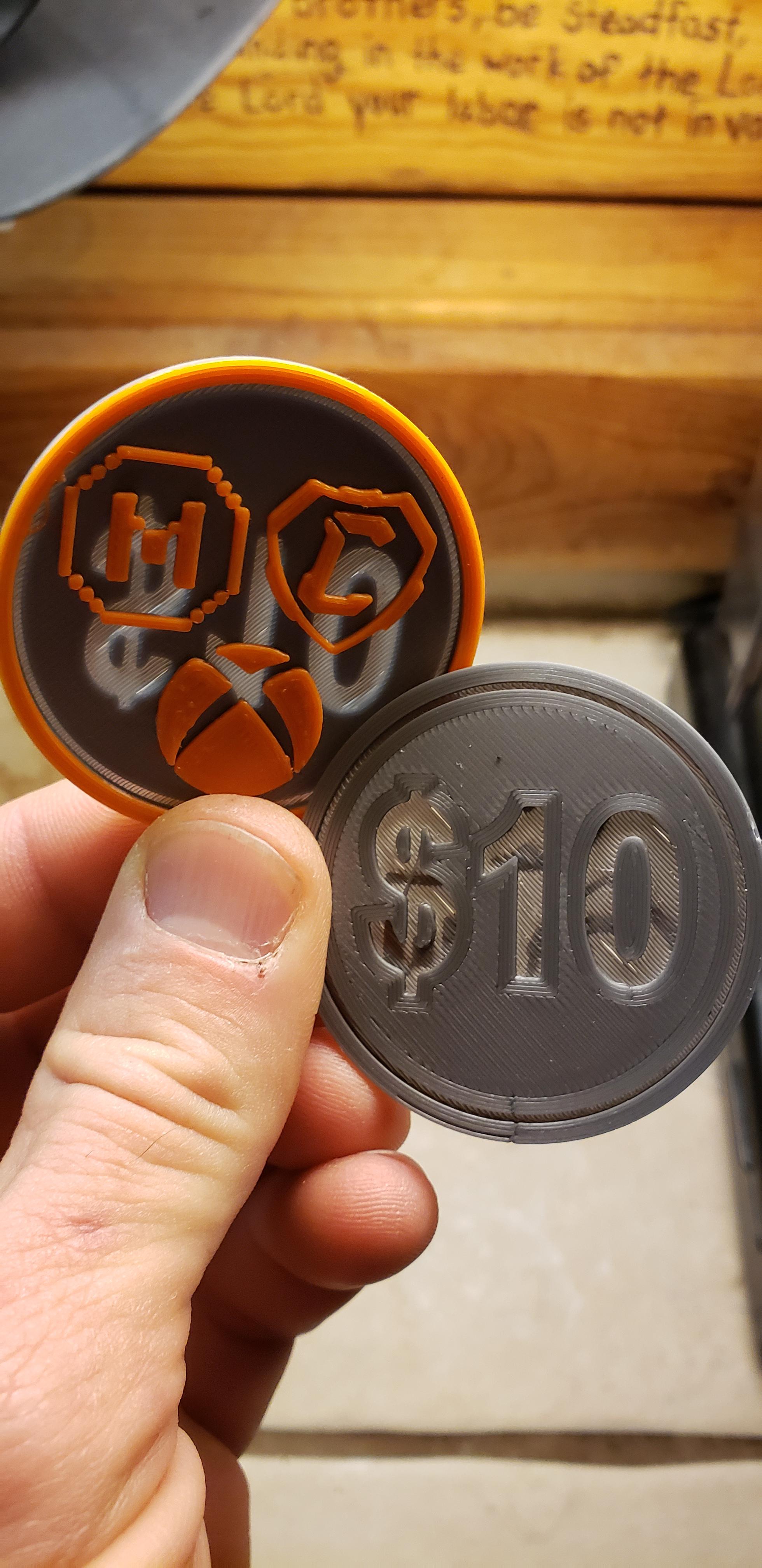 Last minute Christmas gift tokens. r/3Dprinting