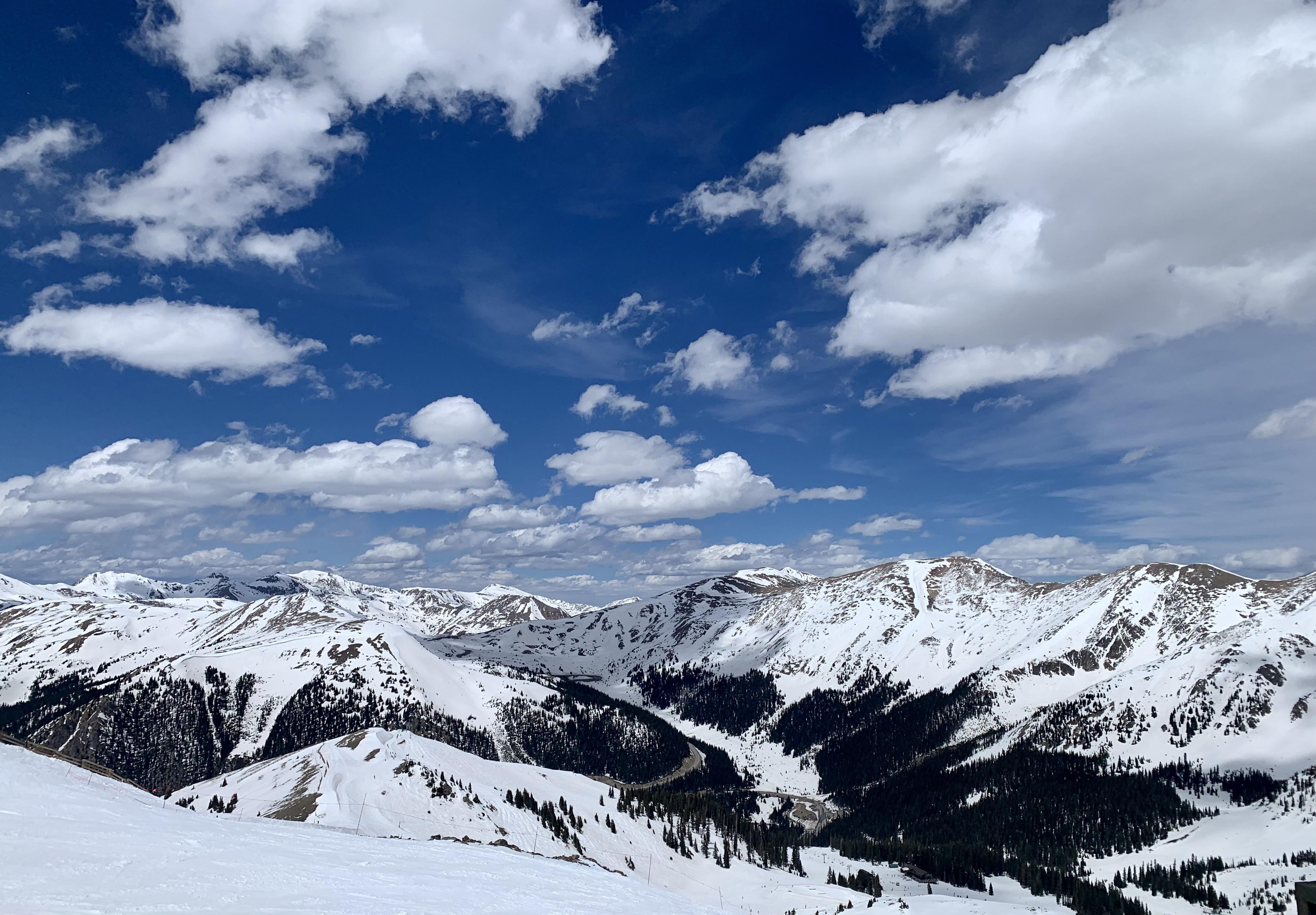 Starting to warm up quickly but Arapaho Basin is still hanging tough