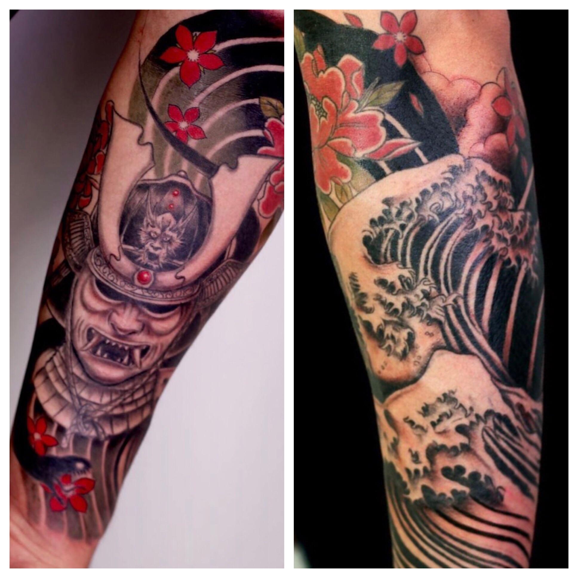 My new Forearm Sleeve! Done by Brad Simmons at Skin and Soul Tattoo in