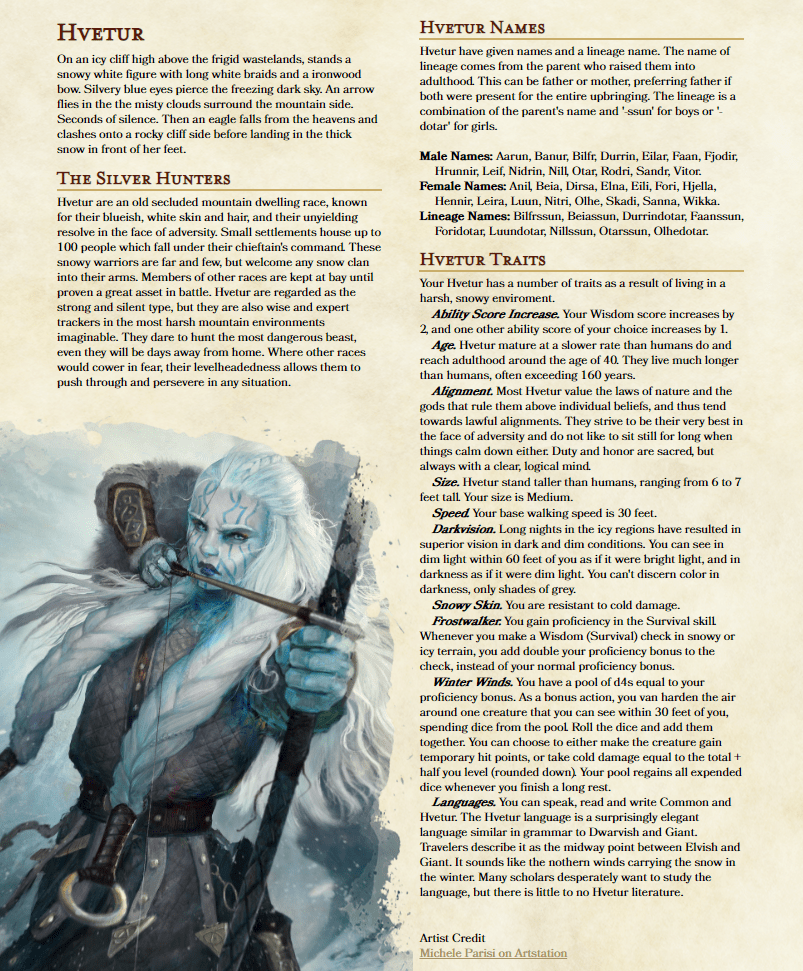 Best homebrew races 5e shanghaitito