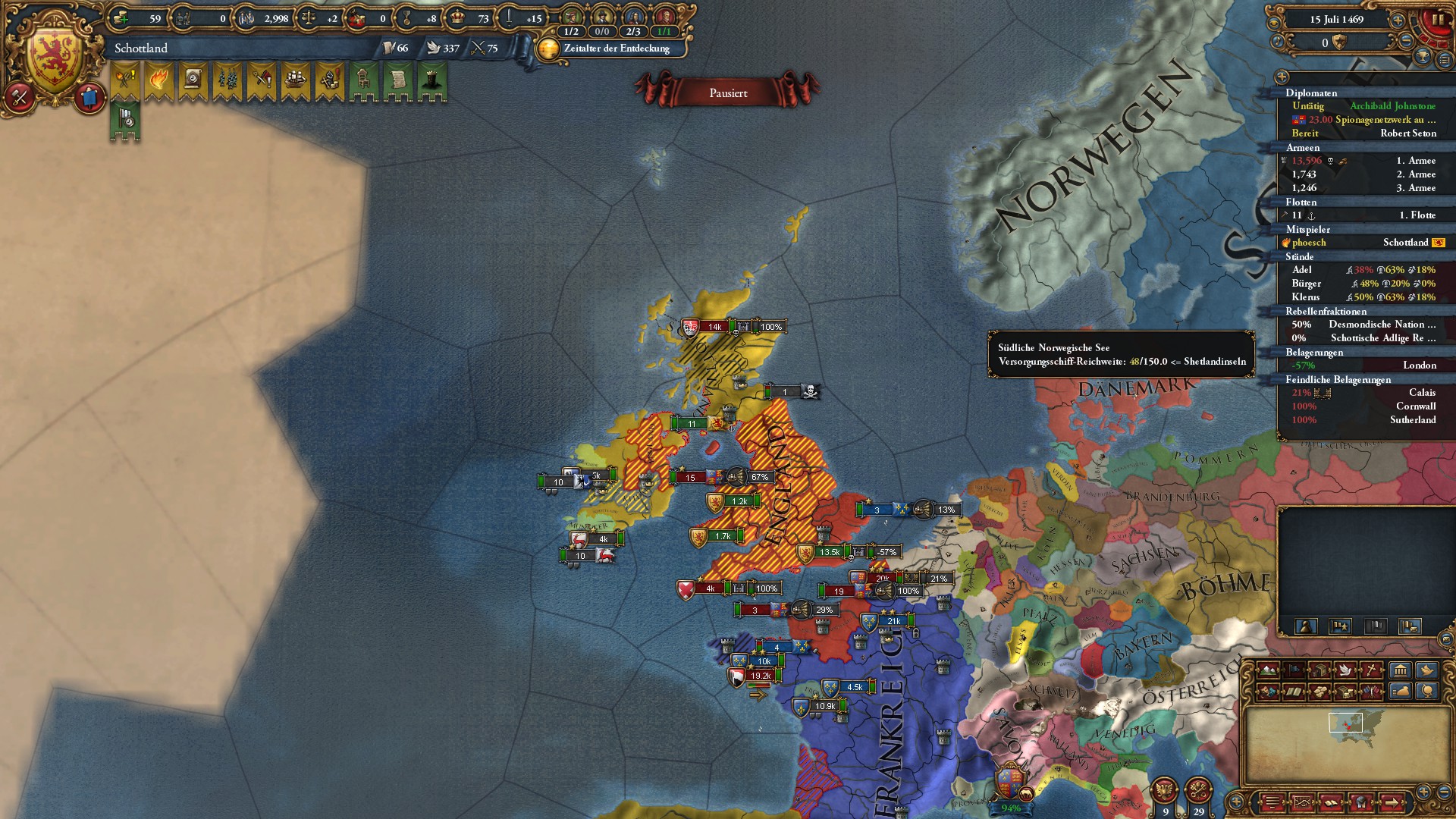 The first time England actually managed to land troops in France... r/eu4