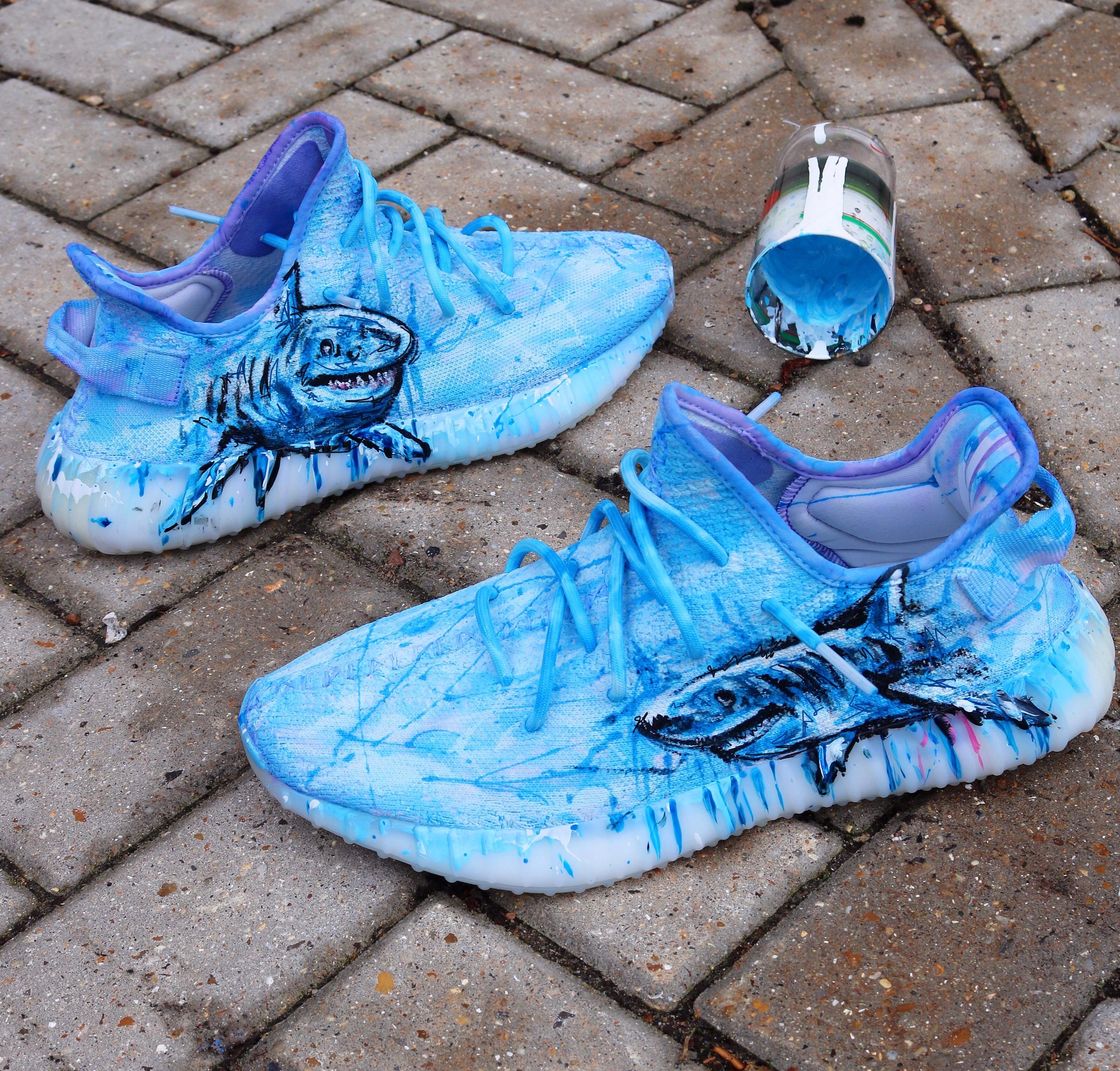 Dip Dyed & Hand Painted 🦈 r/Sneakers