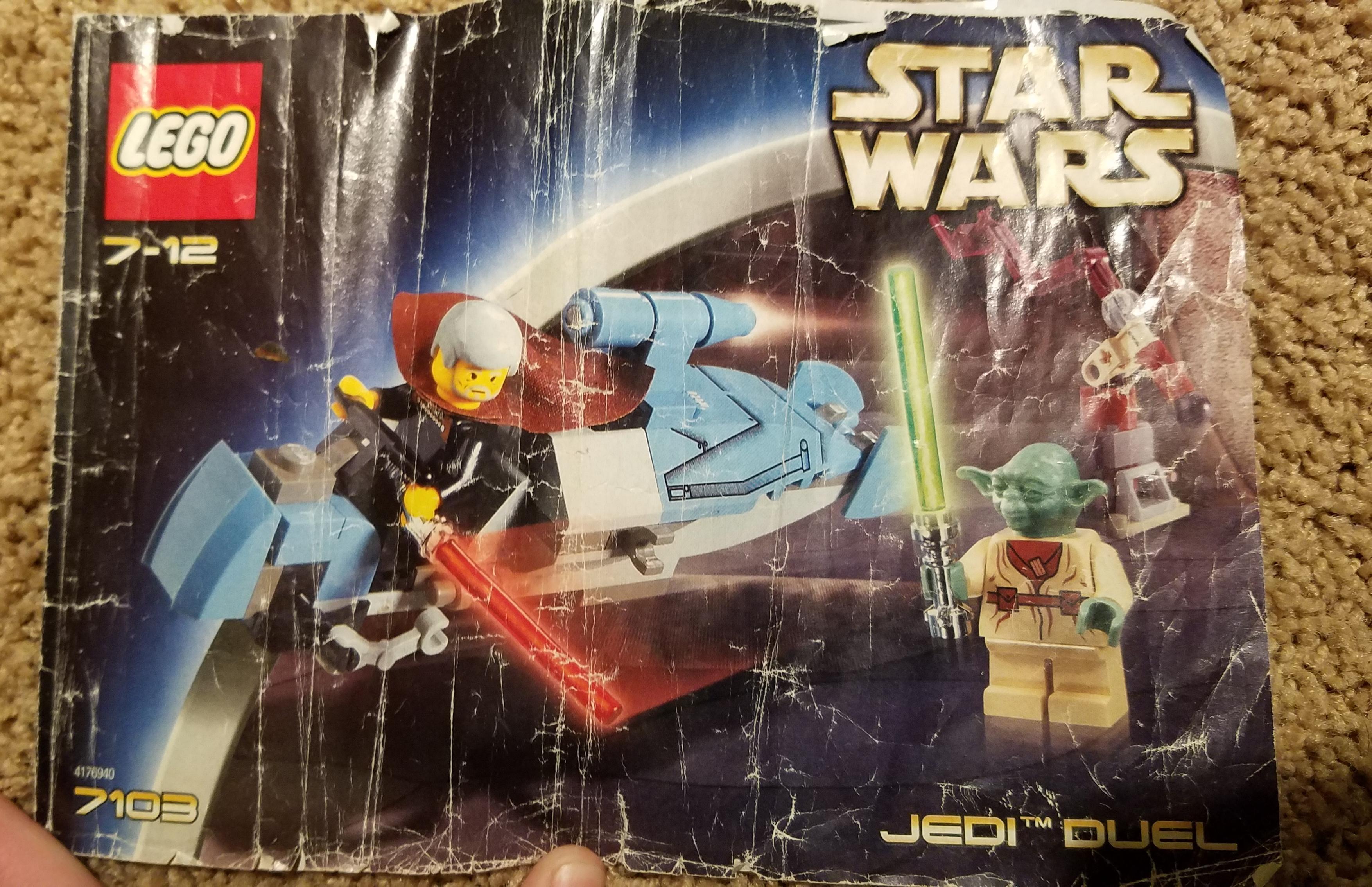 I found the instructions of a few old lego sets and their remains in mu grandmothers basement