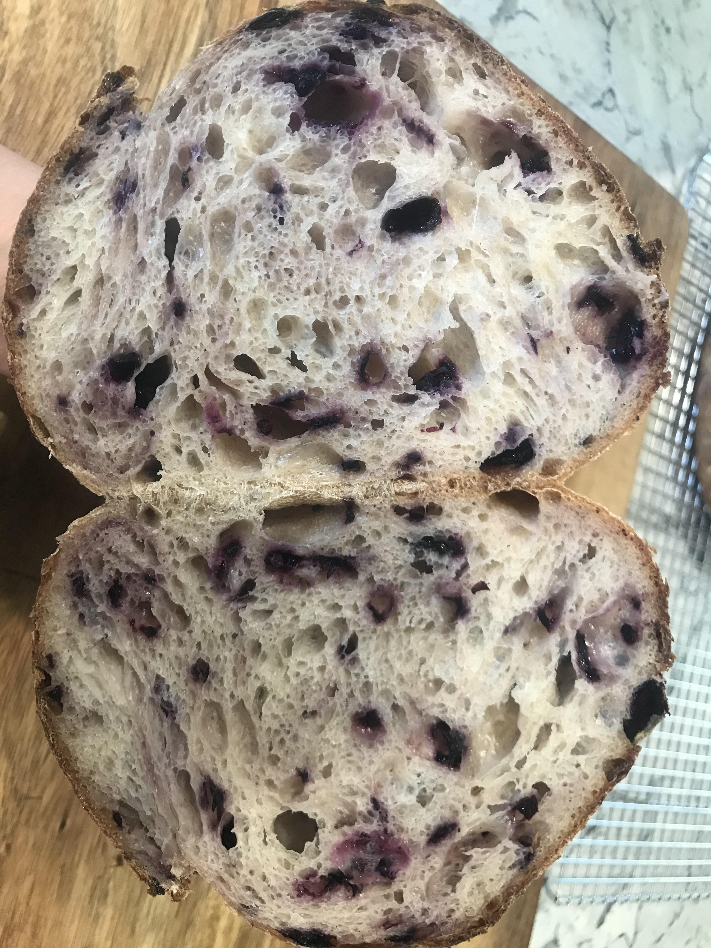 Blueberry sourdough r/Breadit