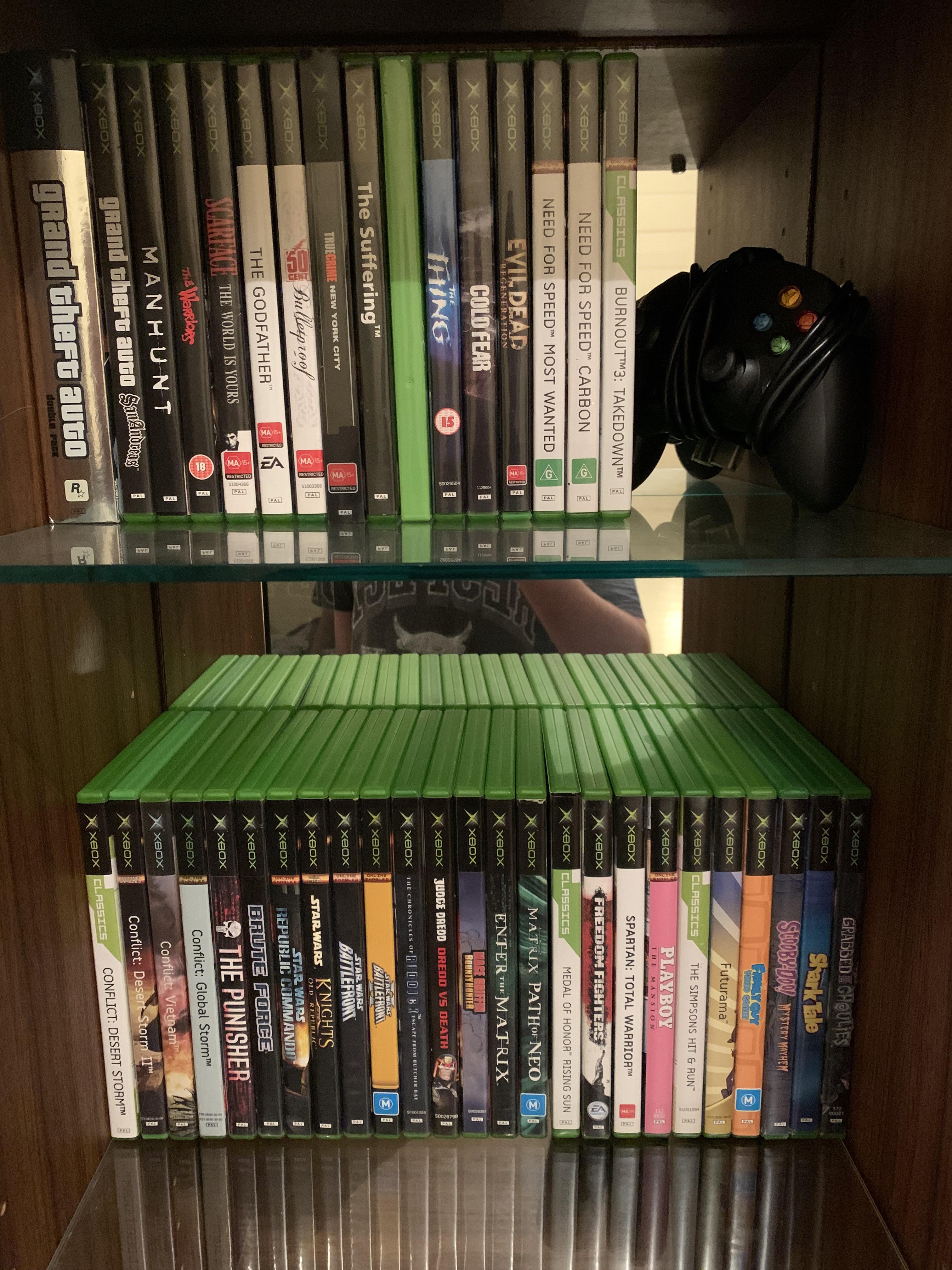 My Original Xbox game collection, so far. Quality over quantity as they