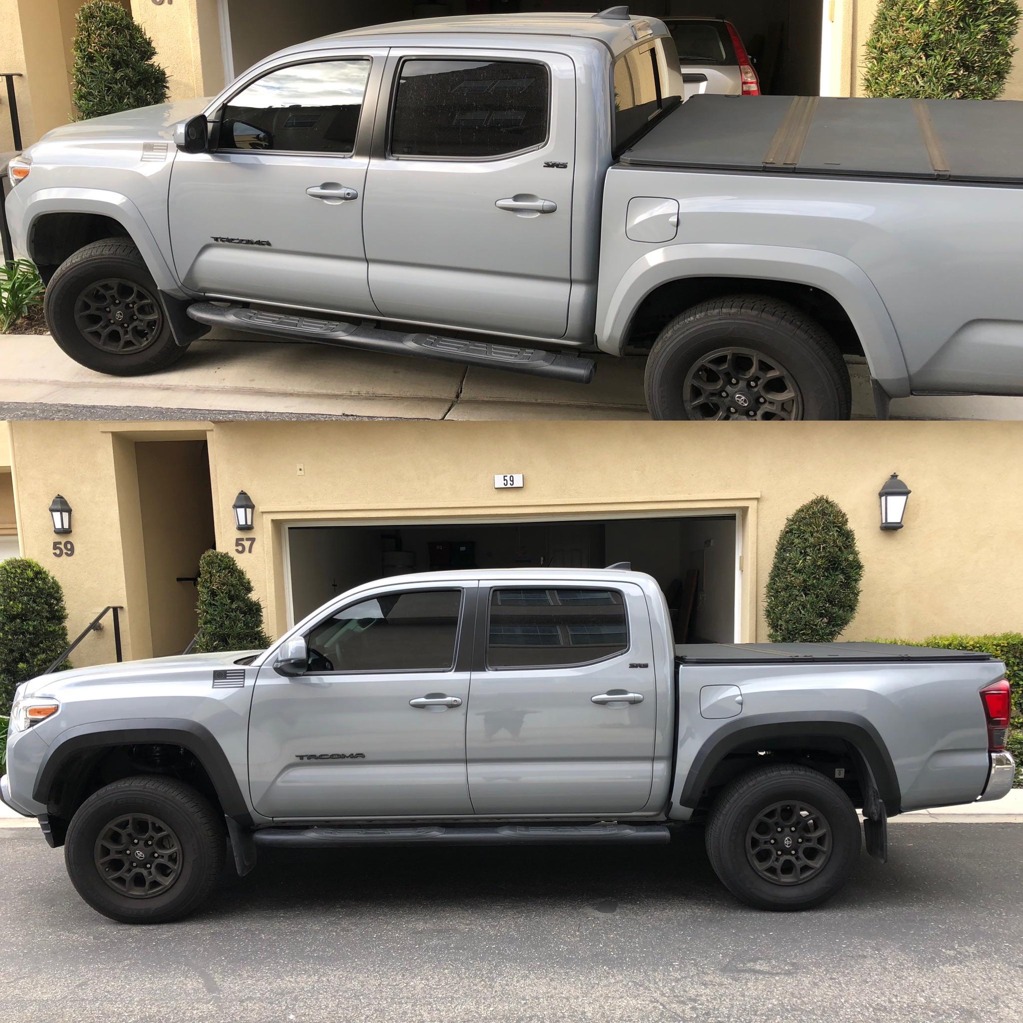 DIY black fender flares project came out better than expected! r