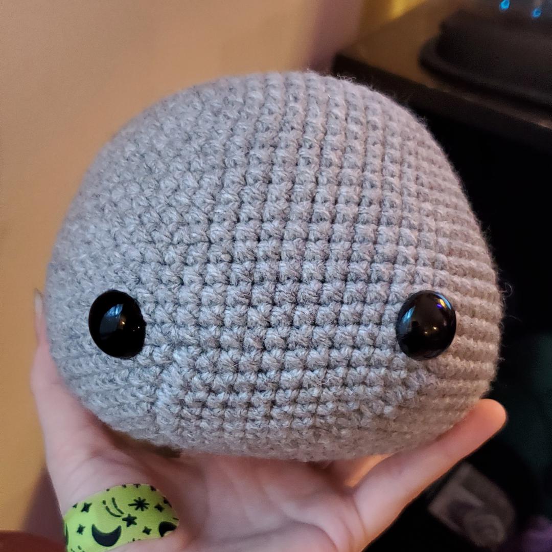 Single Crochet yarn under technique wip koala amigurumi r/tensionporn