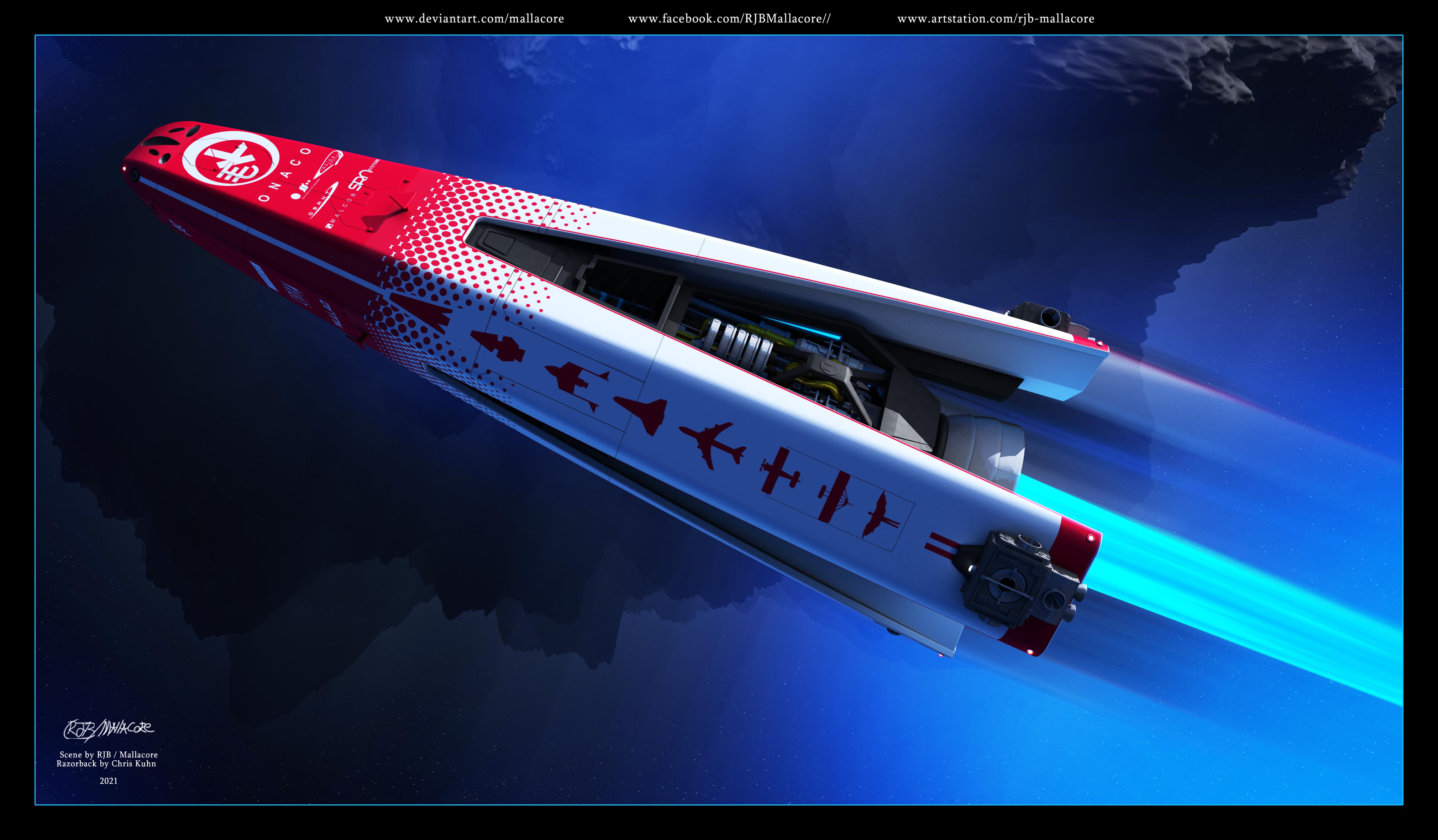 Expanse Art Flight of the Razorback Enjoy. r/TheExpanse