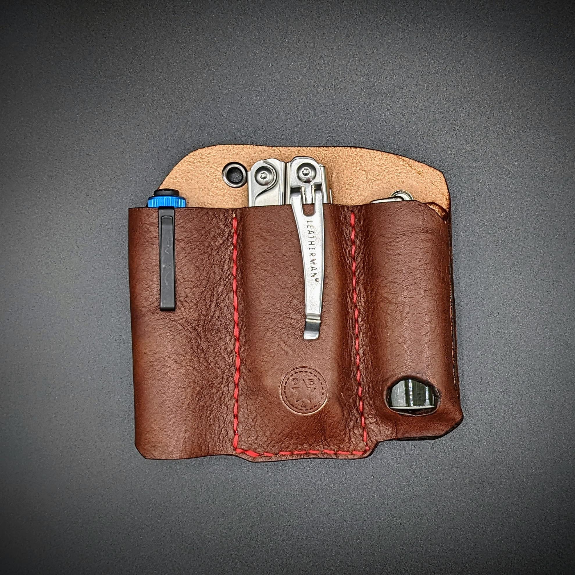 Custom EDC Pocket Holster Done and Dusted r/Leathercraft