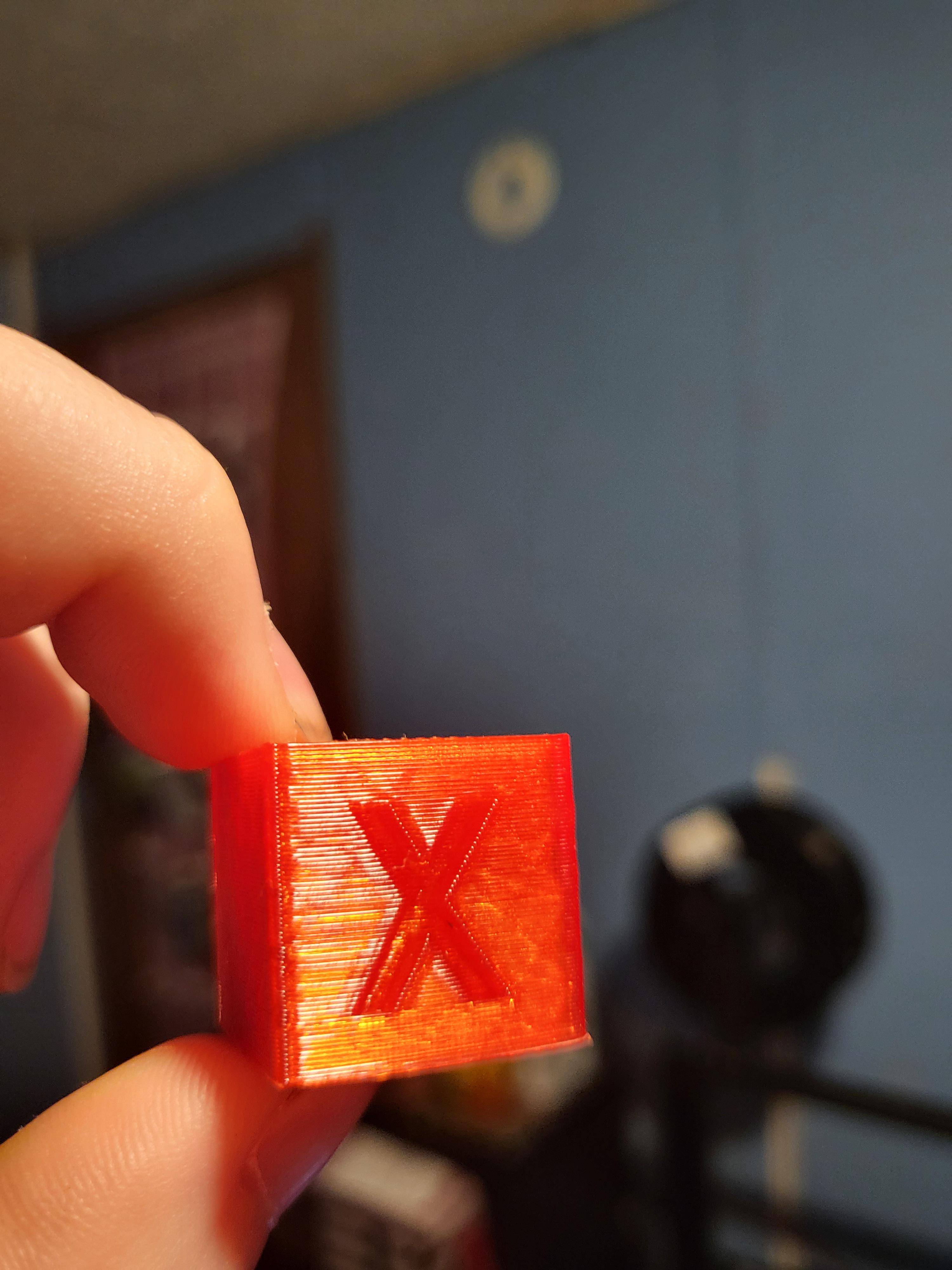 Calibration cube again( hopefully with better contrast) r/3Dprinting