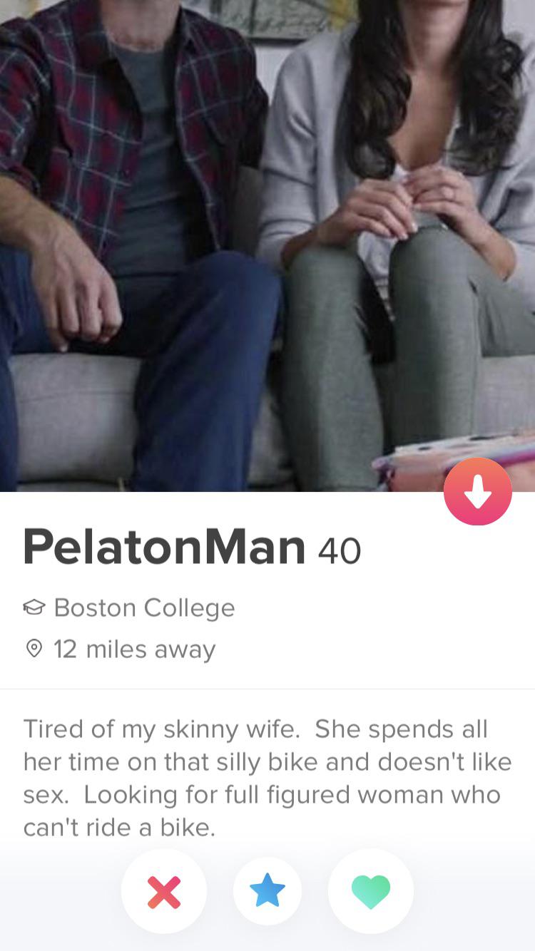 Peloton Ad Guy Strikes Again On Tinder! r/pelotoncycle