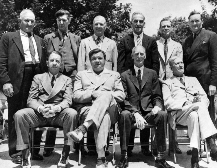 Baseball’s Original Hall of Fame Class at the First Inaugural HOF