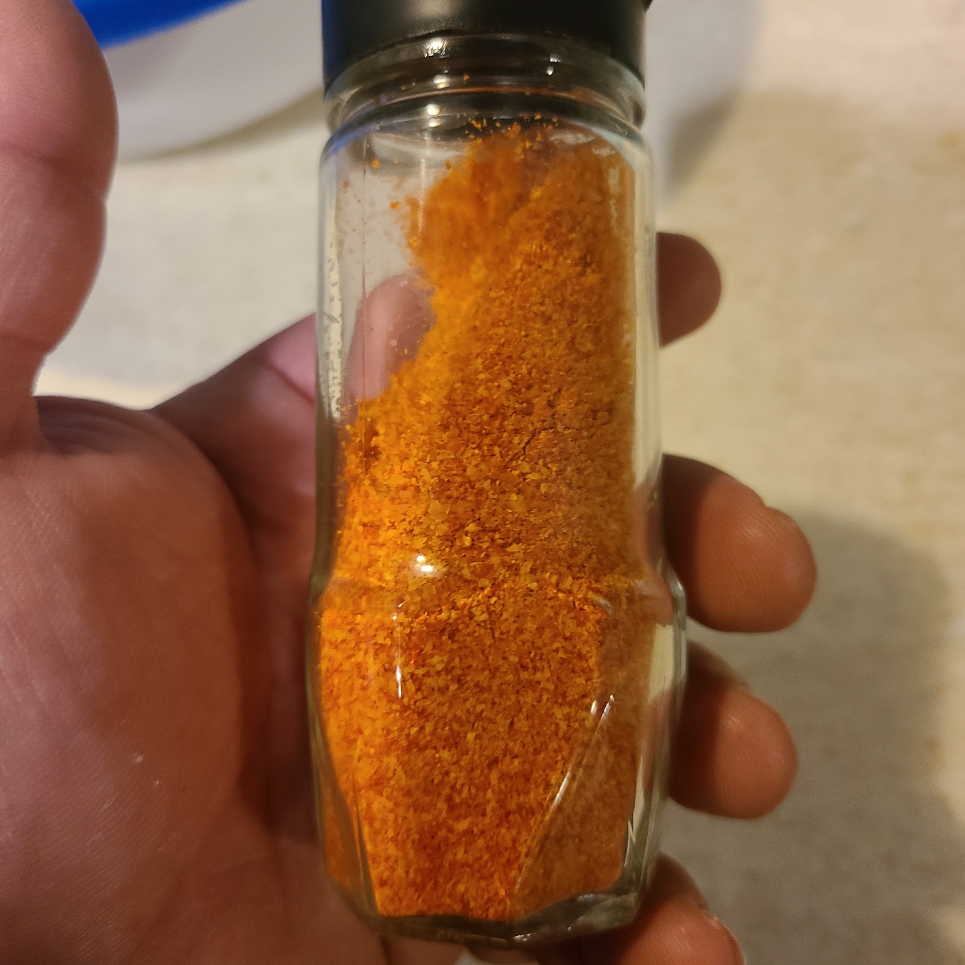 The mash from my last hot sauce ferment. Ground cayenne peppers, garlic