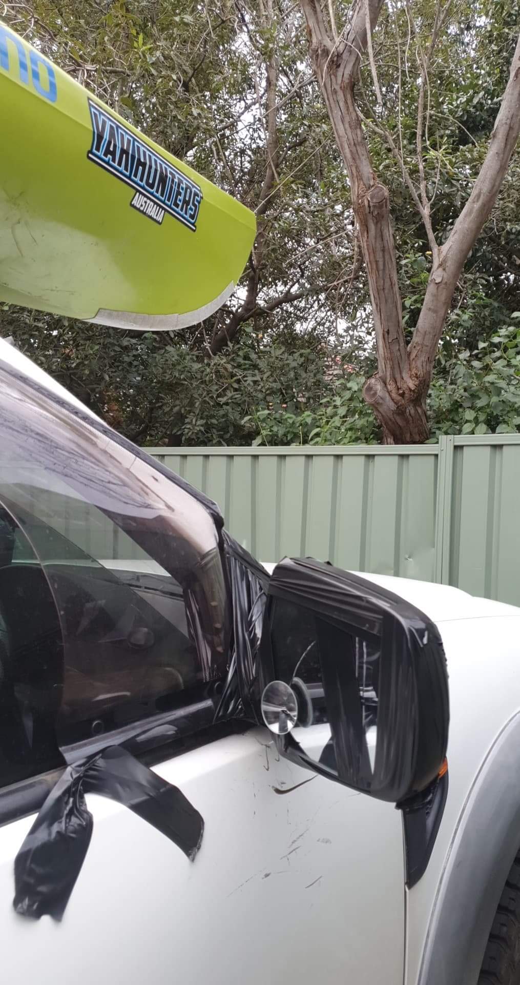 Always strap your kayak down before driving away or you might snap your