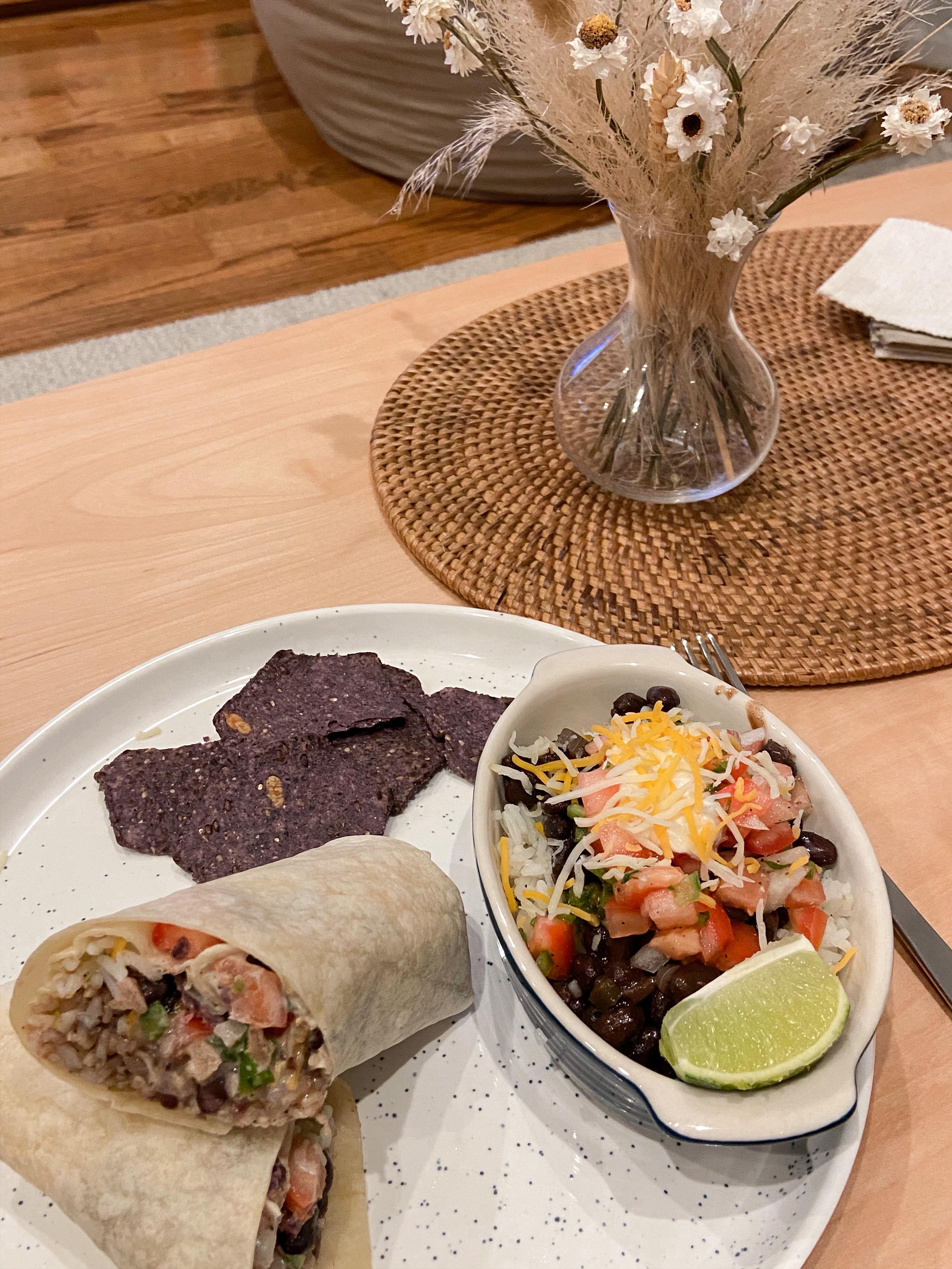 Black Bean & Blue Corn Crunch Burritos! r/hellofresh