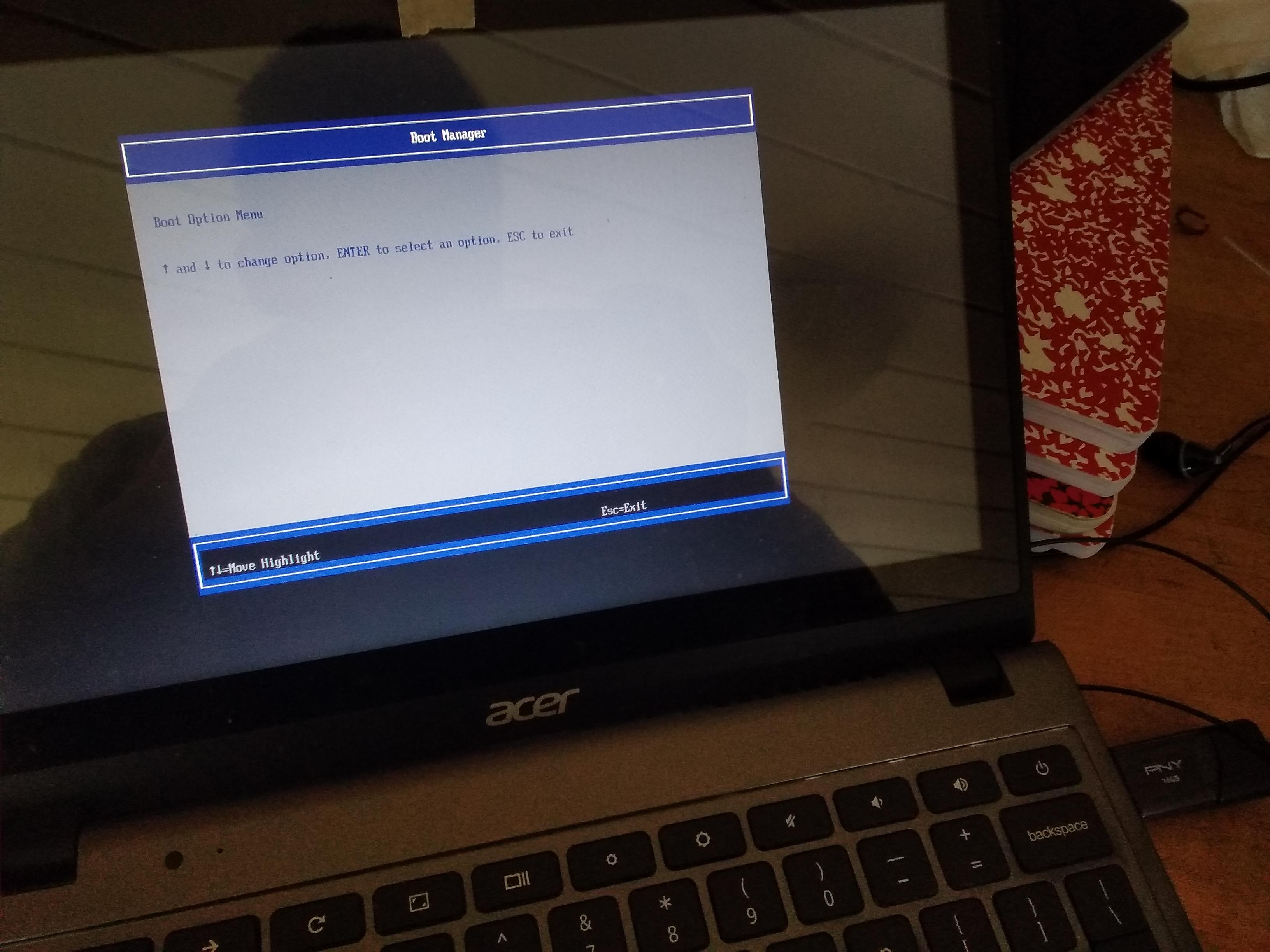 My Chromebook won't boot to Windows normally, and it doesn't detect any