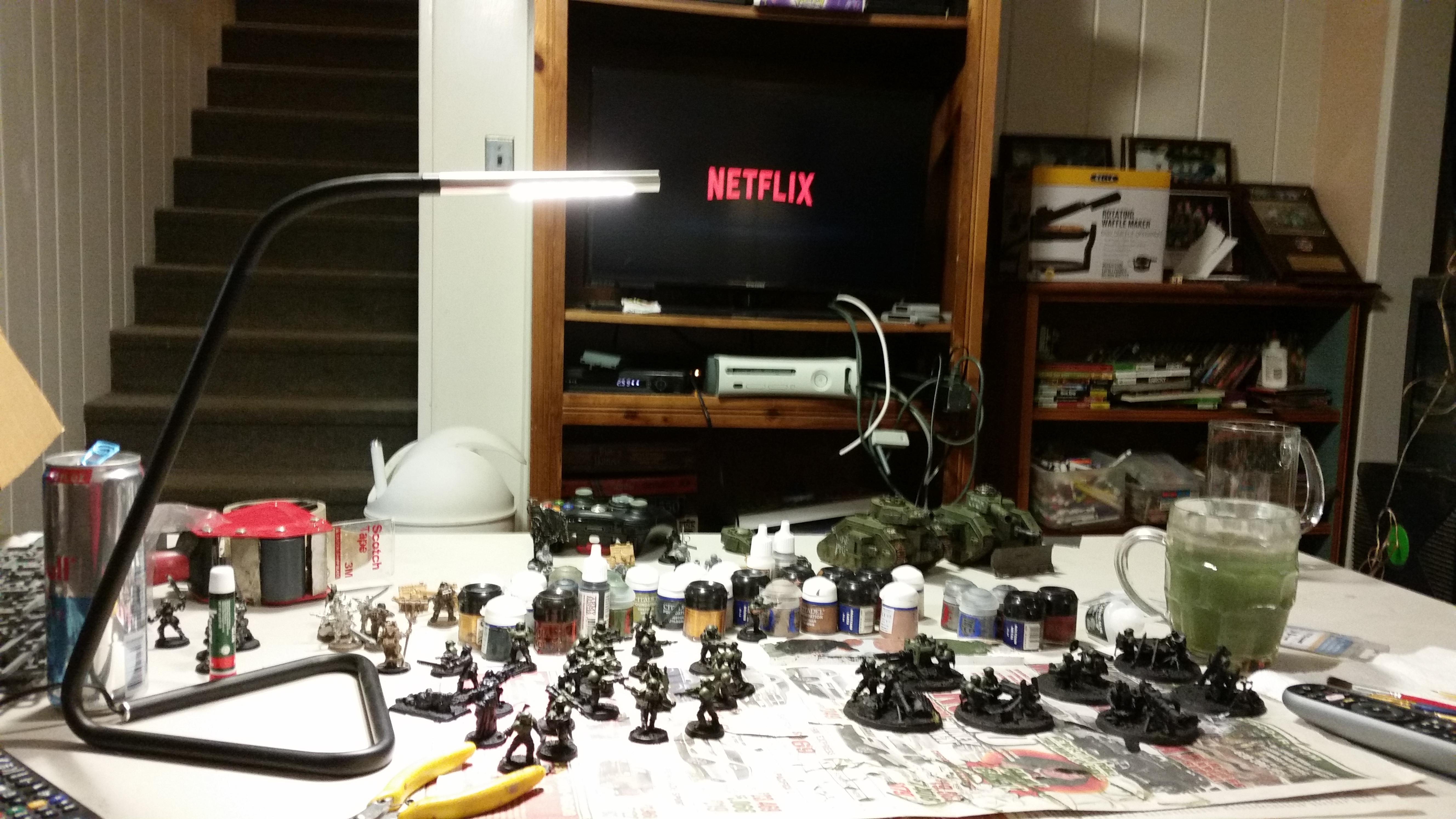 My workstation at home is my sanctuary r/Warhammer40k