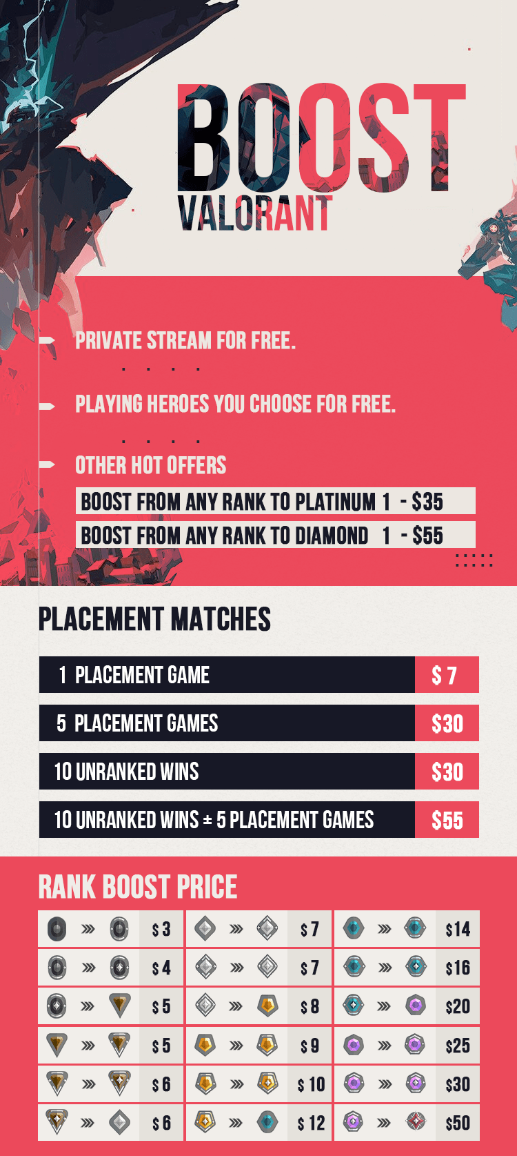 Free boosting valorant, i take iron bronze accounts add Beer9841 if interessted