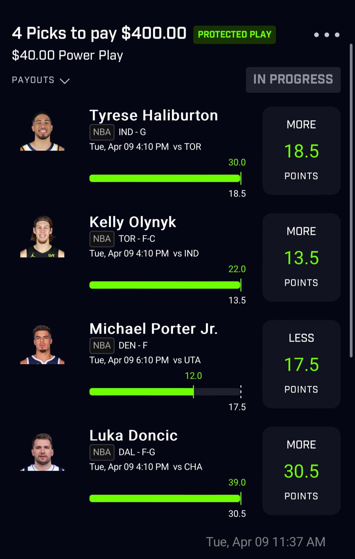 Cooked this up only cuz I got a protected play r/PrizePicks