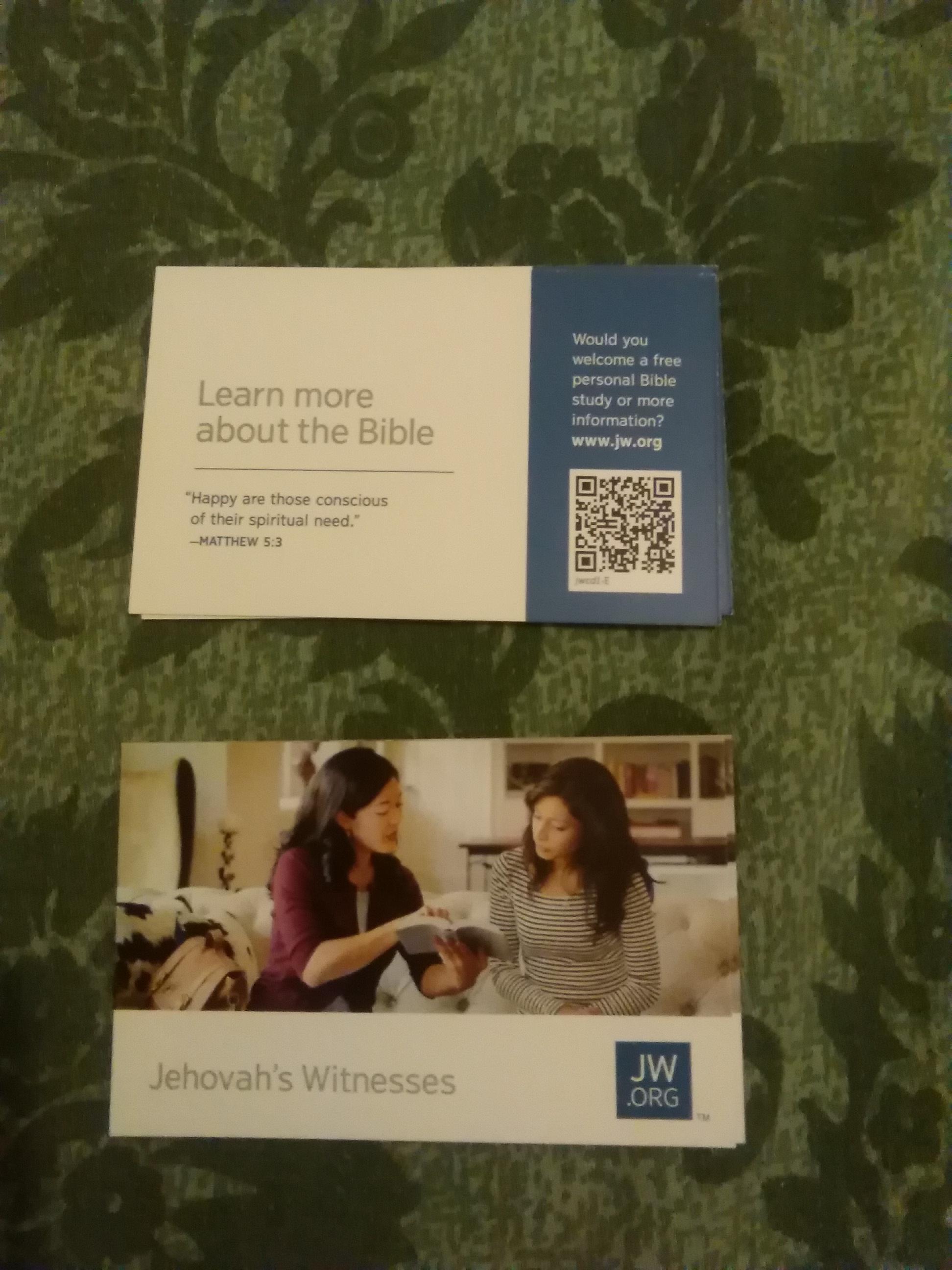 Jw contact cards, I'd love to hear opinions or thoughts about these r