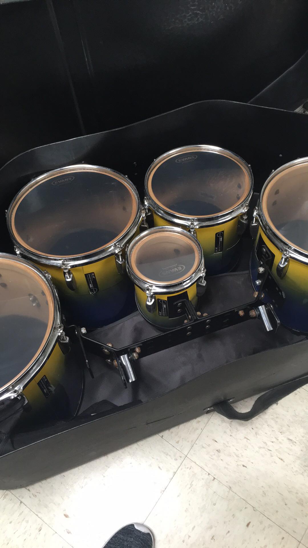 Brand new system blue tenor heads! r/drumline