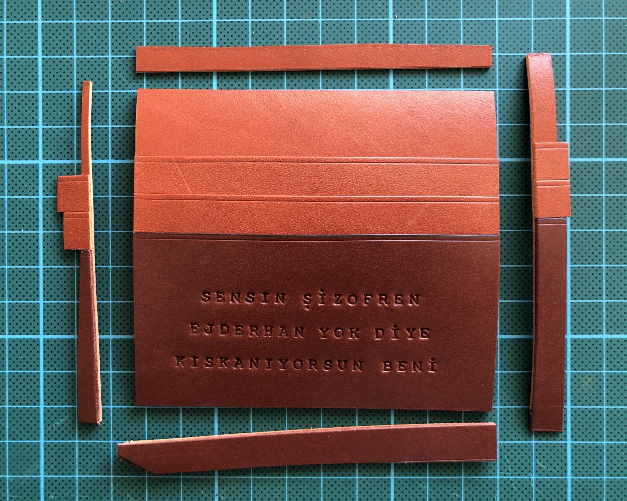 Making a bifold wallet. Preparing card slots. r/Leathercraft