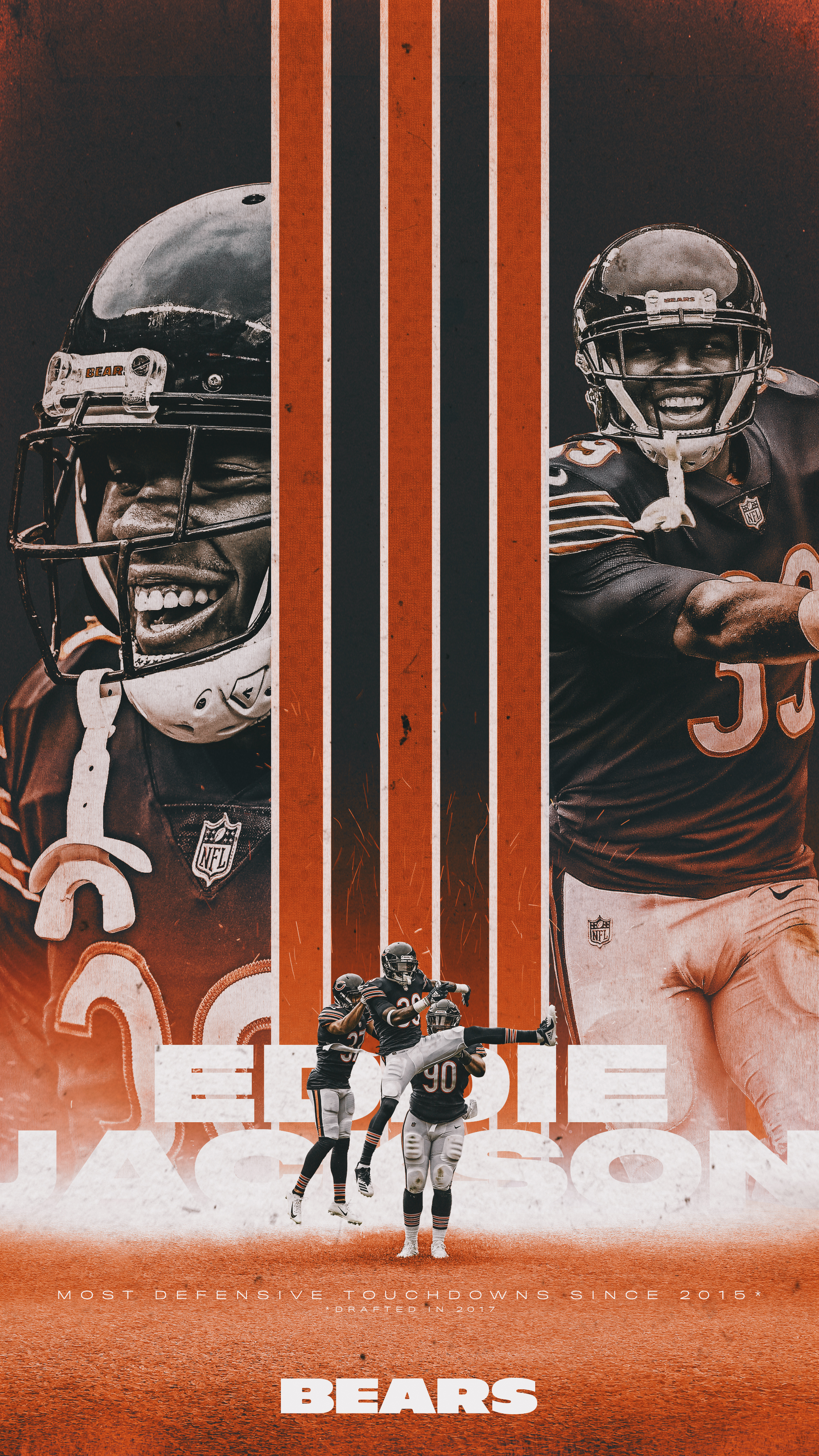 Eddie Jackson iPhone Wallpaper CHIBears