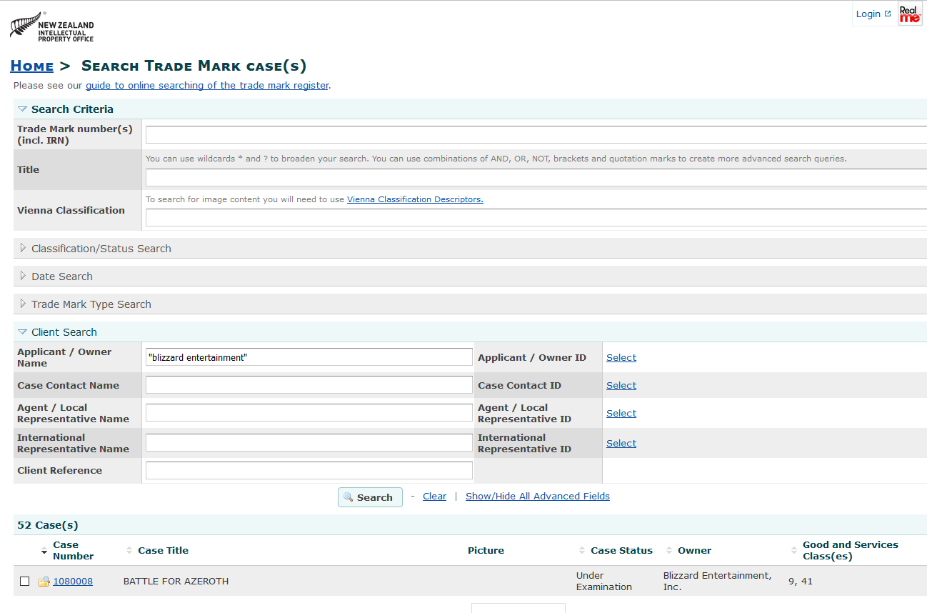 Battle for Azeroth popped up in New Zealand trademark database r/wow