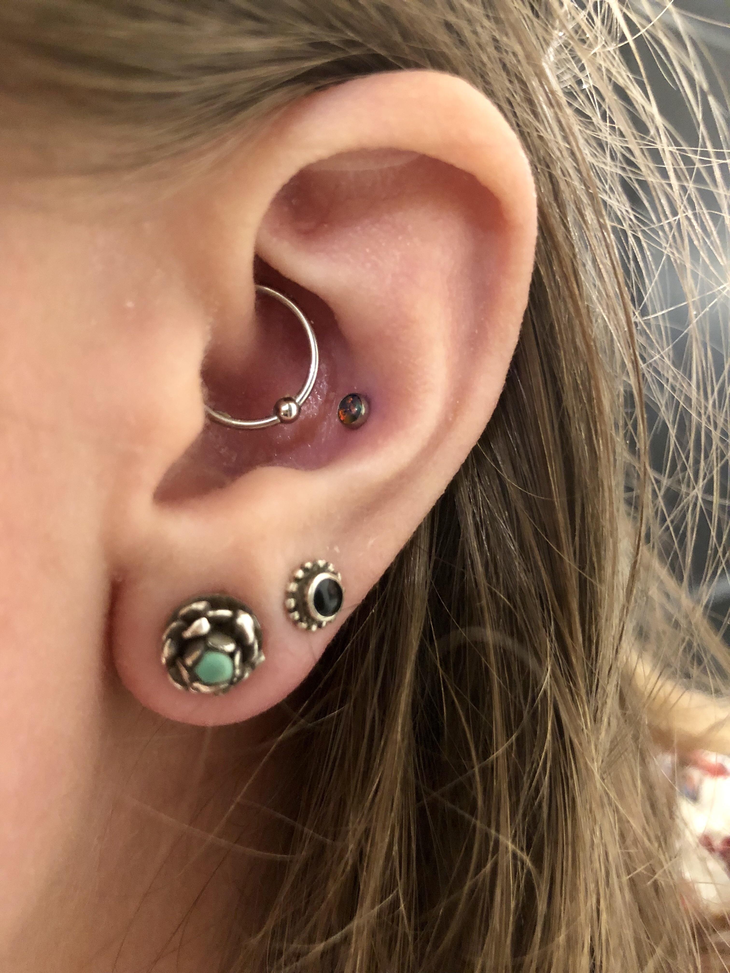 recently posted my right ear, now here is my left with my new conch