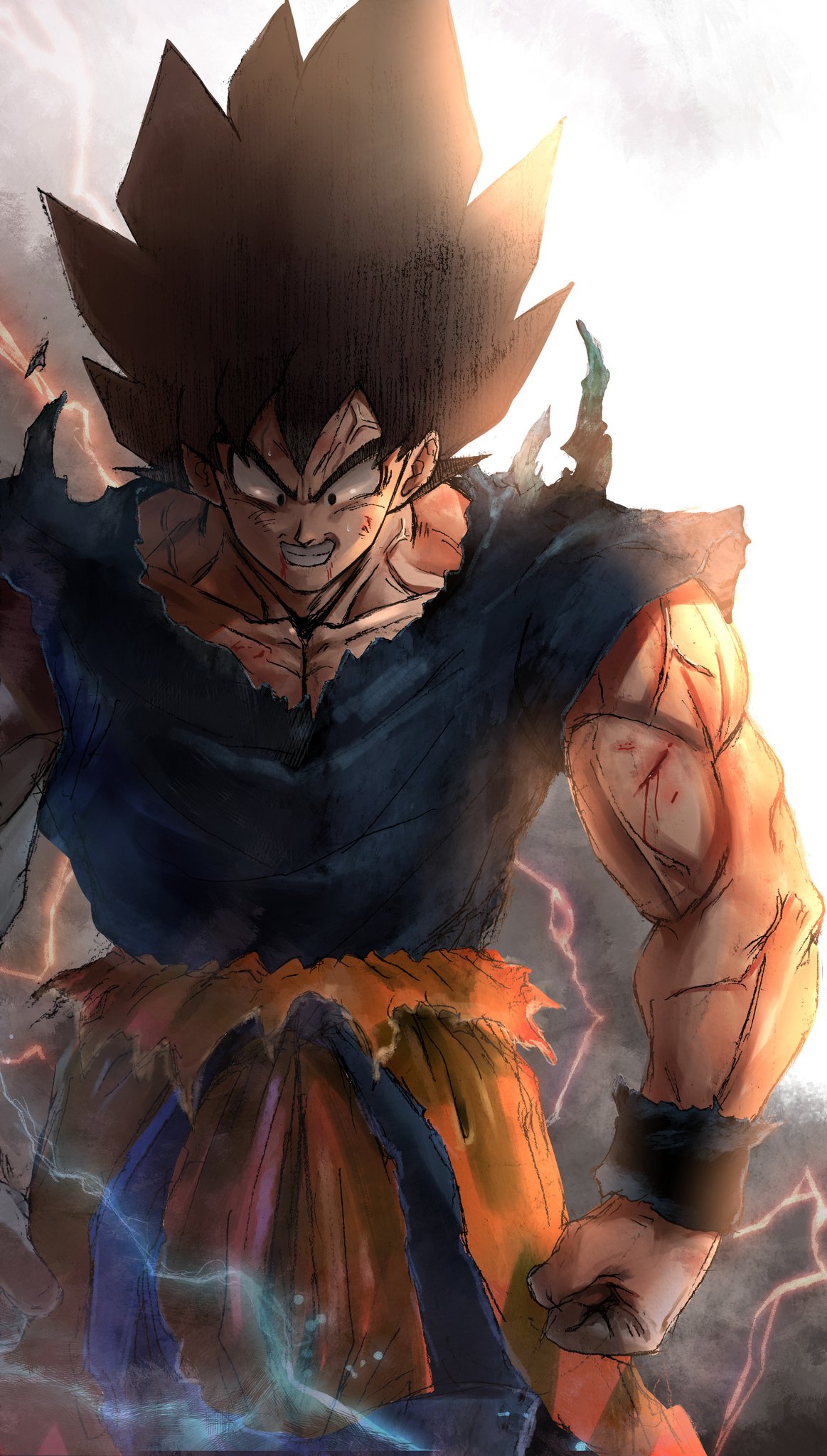 Stunning Goku Art Work By greyfuku from Twitter r/dbz