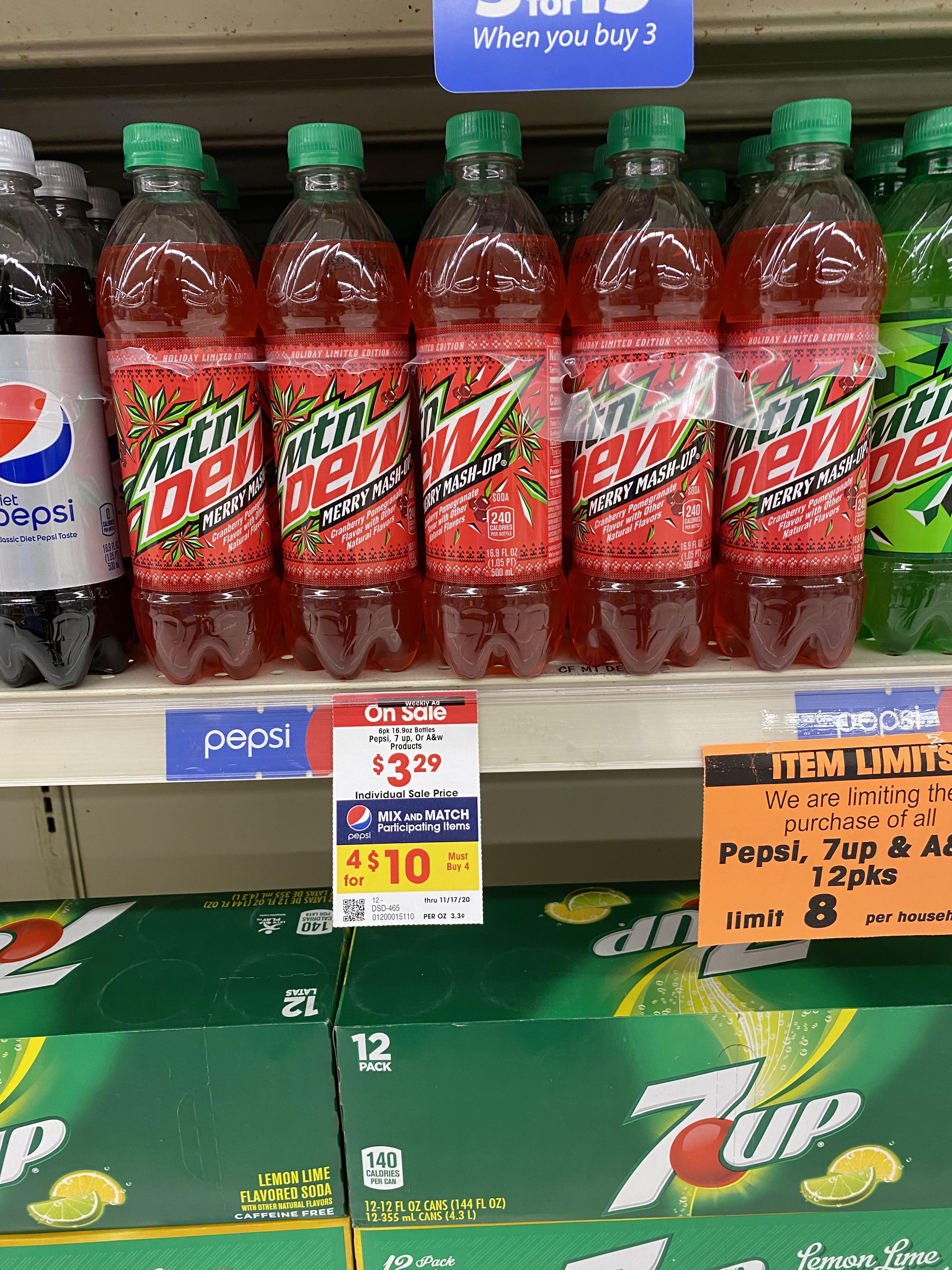Found Merry Mashup in Utah, Pleasant Grove Macey’s r/mountaindew
