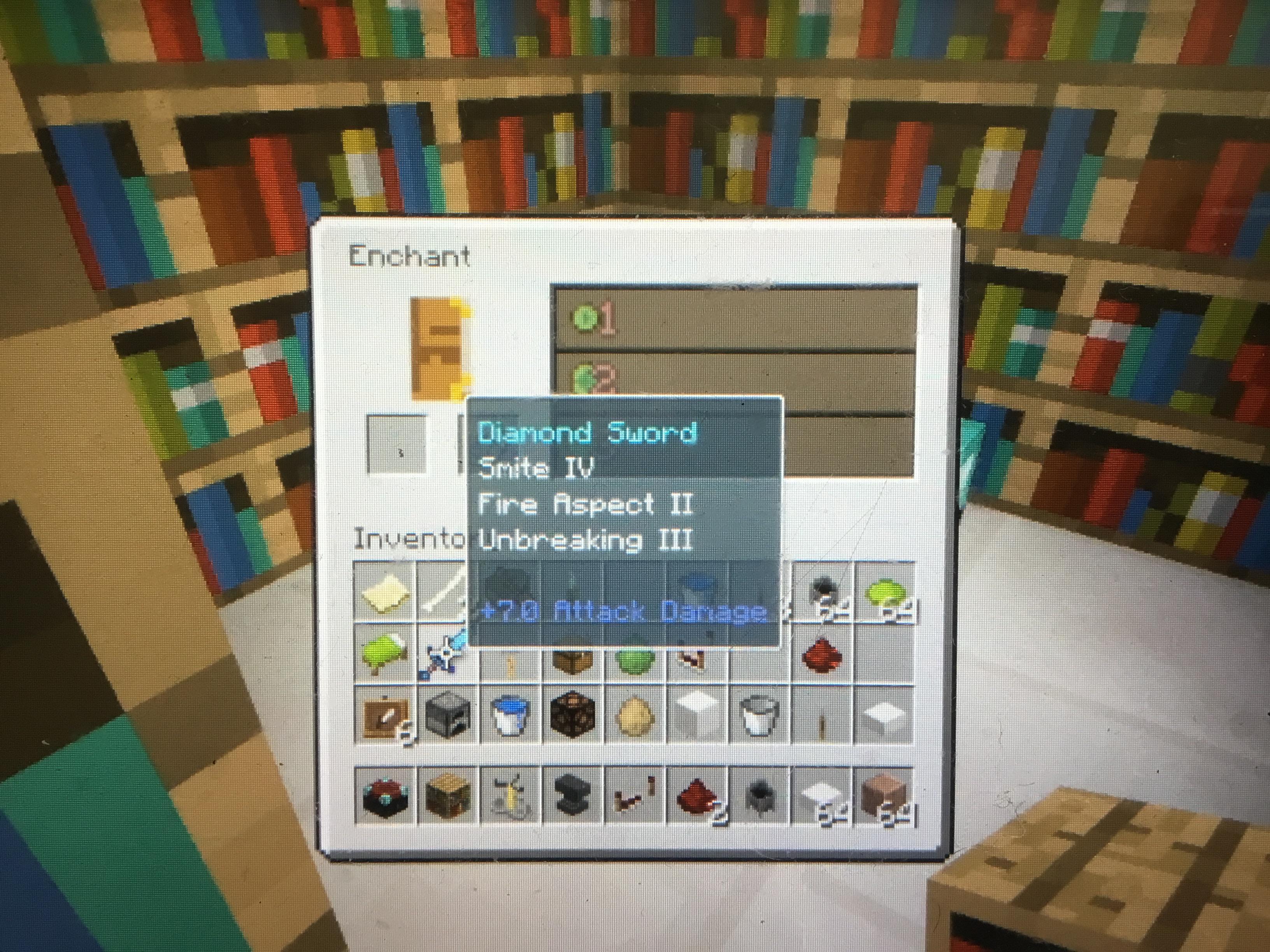 I got this from max on an enchanting table ( the Fire aspect was