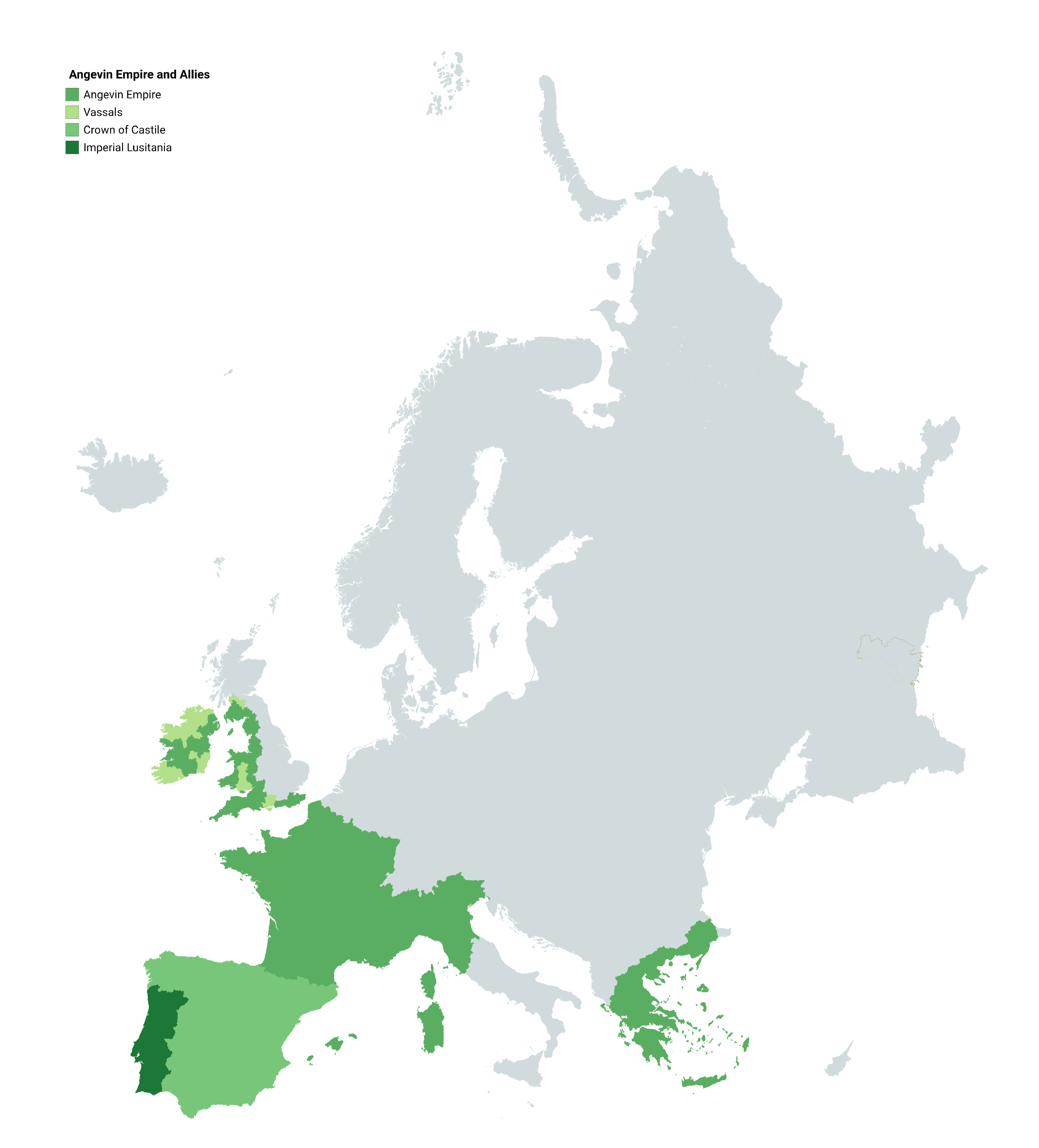 My version of the Angevin Empire r/AlternateHistory