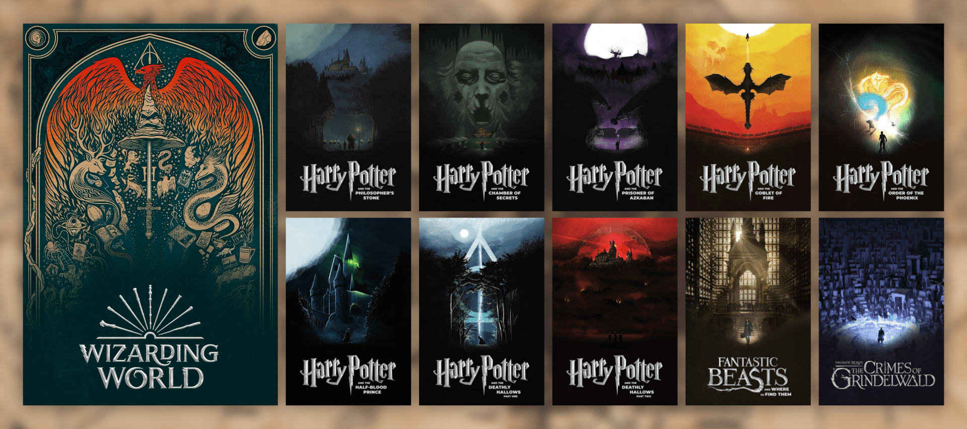 Wizarding World (of Harry Potter) Art Collection PlexPosters