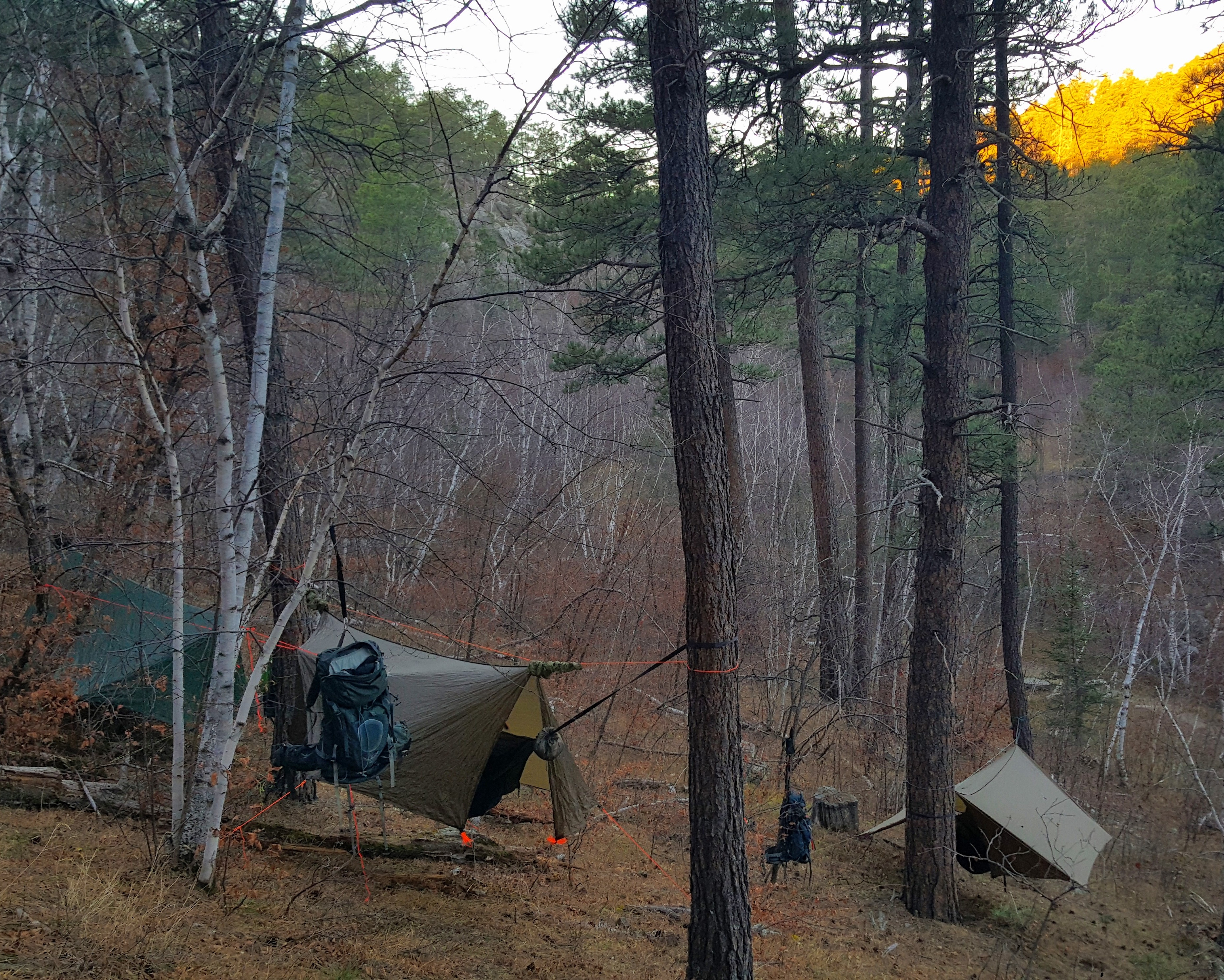 Three day backpack trip. Hammock Camping near Mt Rushmore in the Black