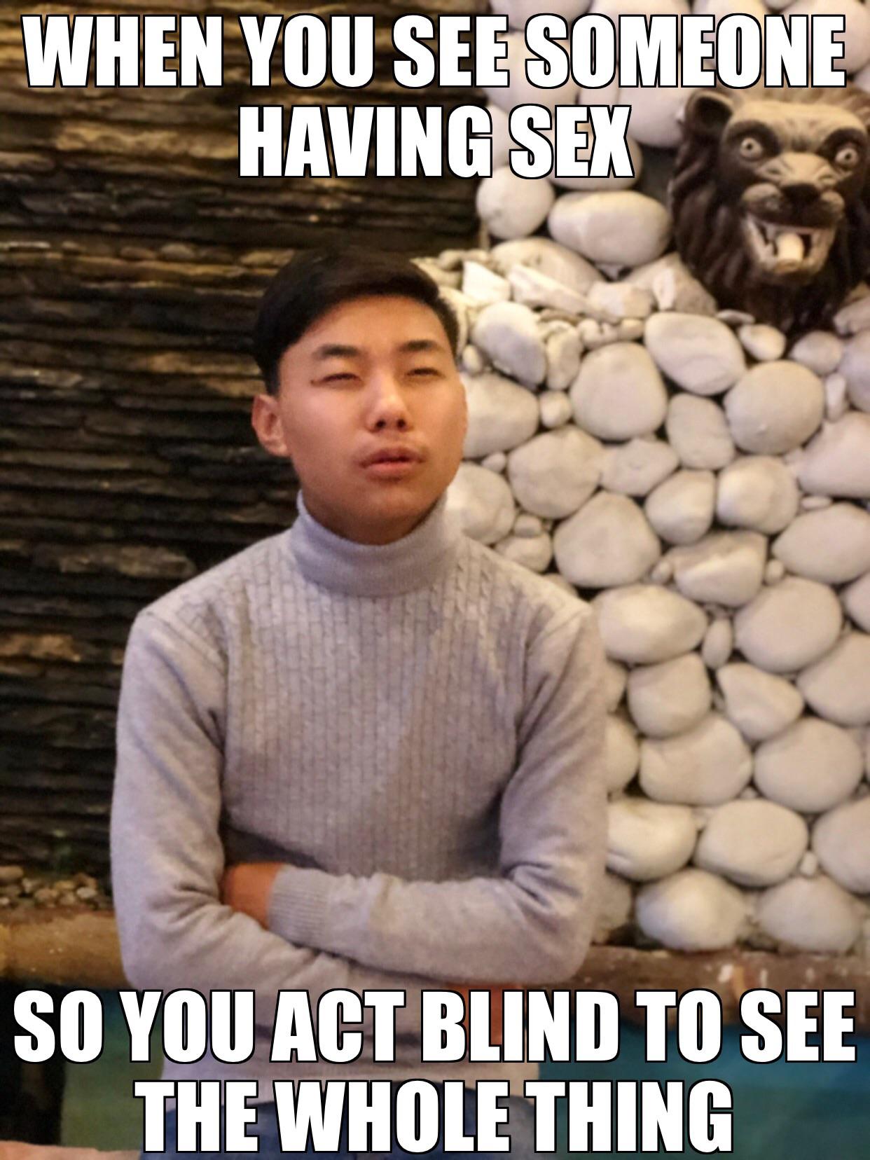 Asian eyes make things easier r/memes