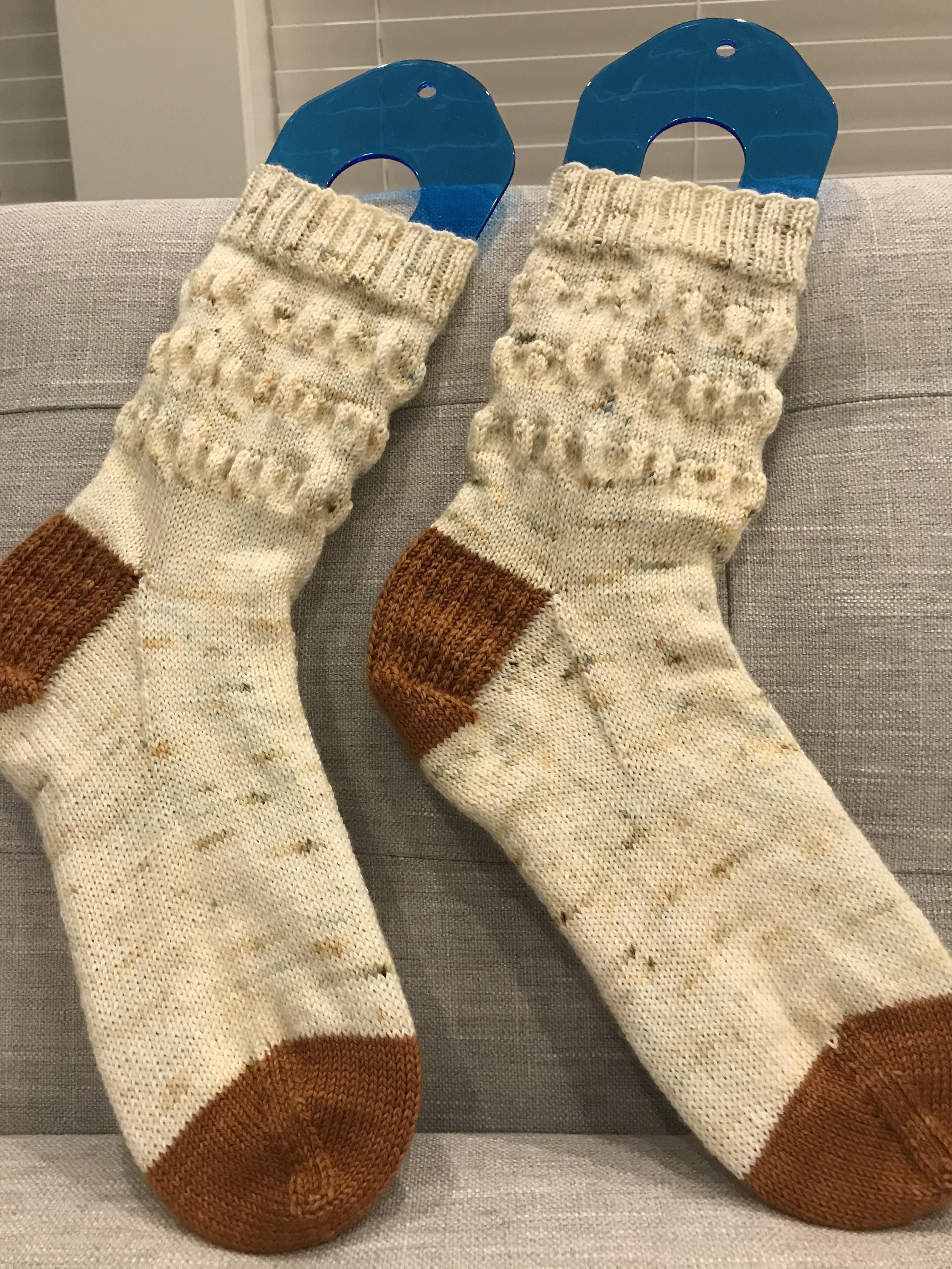 Finished my first pair of socks! Last year I never imagined I would