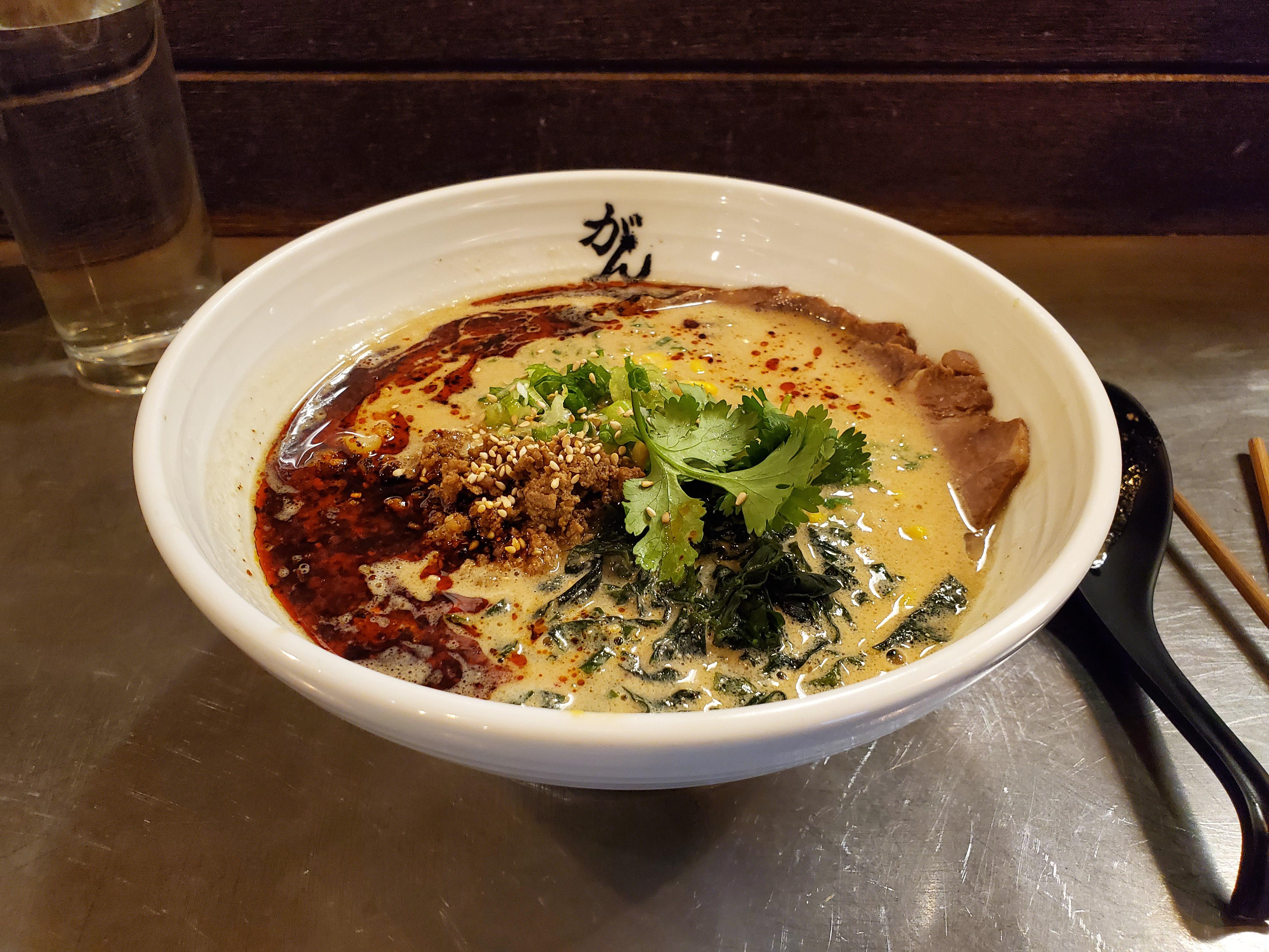 Tan Tan Sesame Ramen with chili garlic oil r/ramen