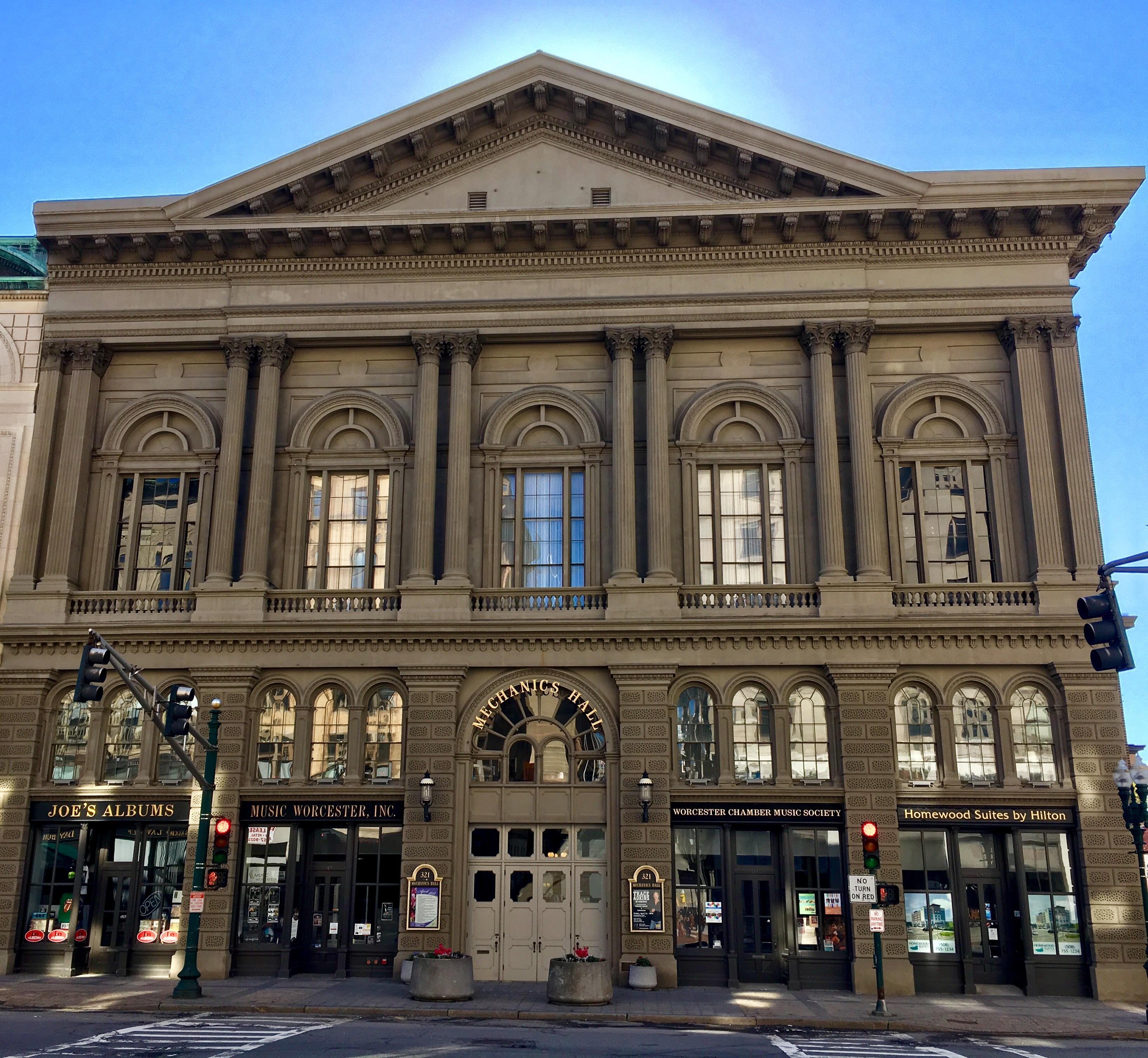 Mechanic's Hall, Worcester, MA. 1857. Renaissance Revival style. r